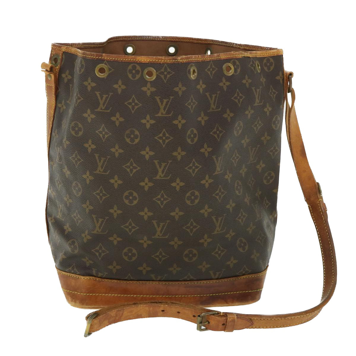 LOUIS VUITTON Monogram Noe Shoulder Bag M42224 LV Auth ar10318