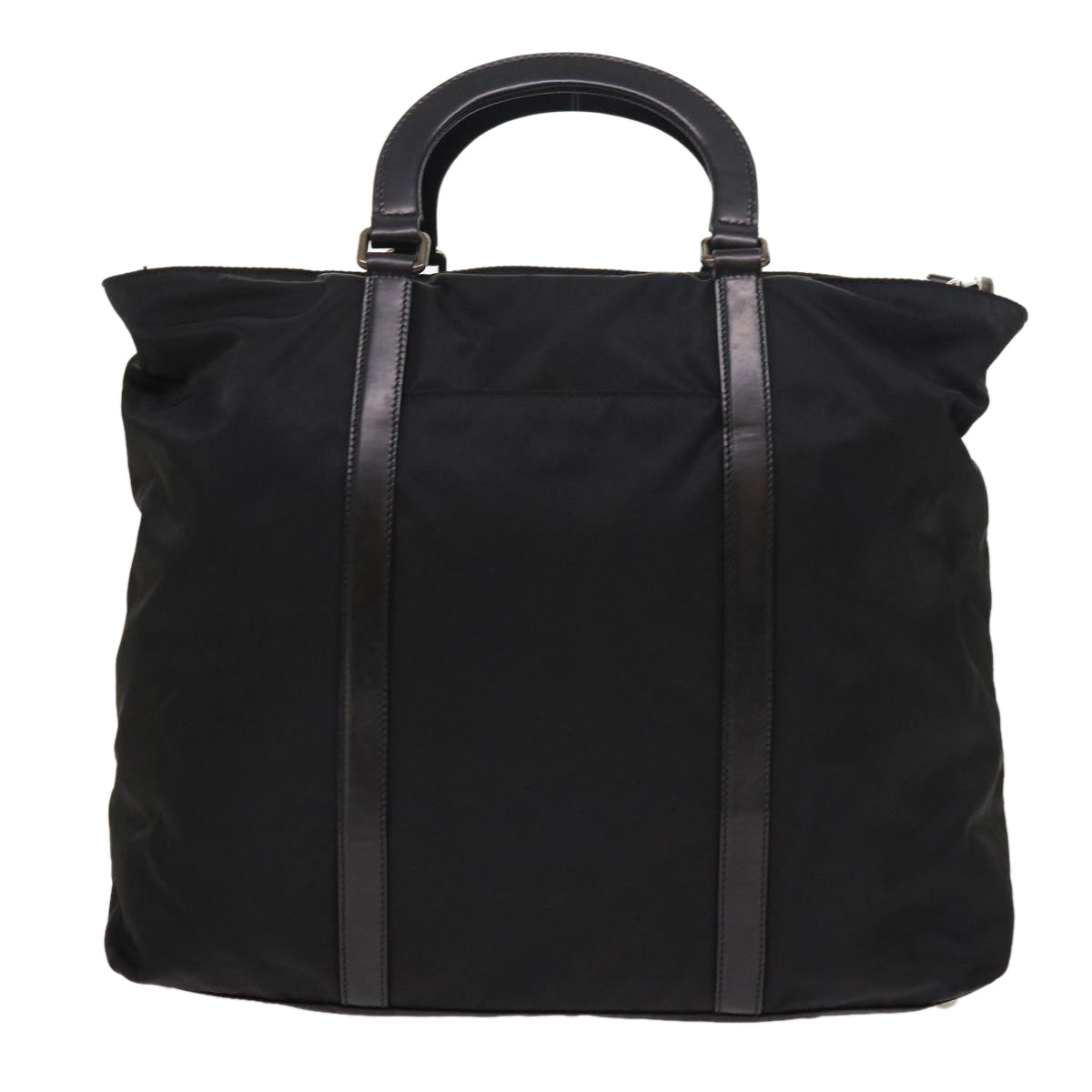 PRADA Hand Bag Nylon Leather 2way Black Auth ar10337 - 0