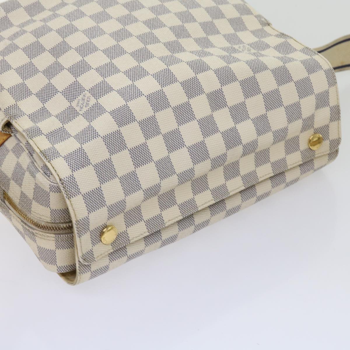 LOUIS VUITTON Damier Azur Naviglio Shoulder Bag N51189 LV Auth ar10353B