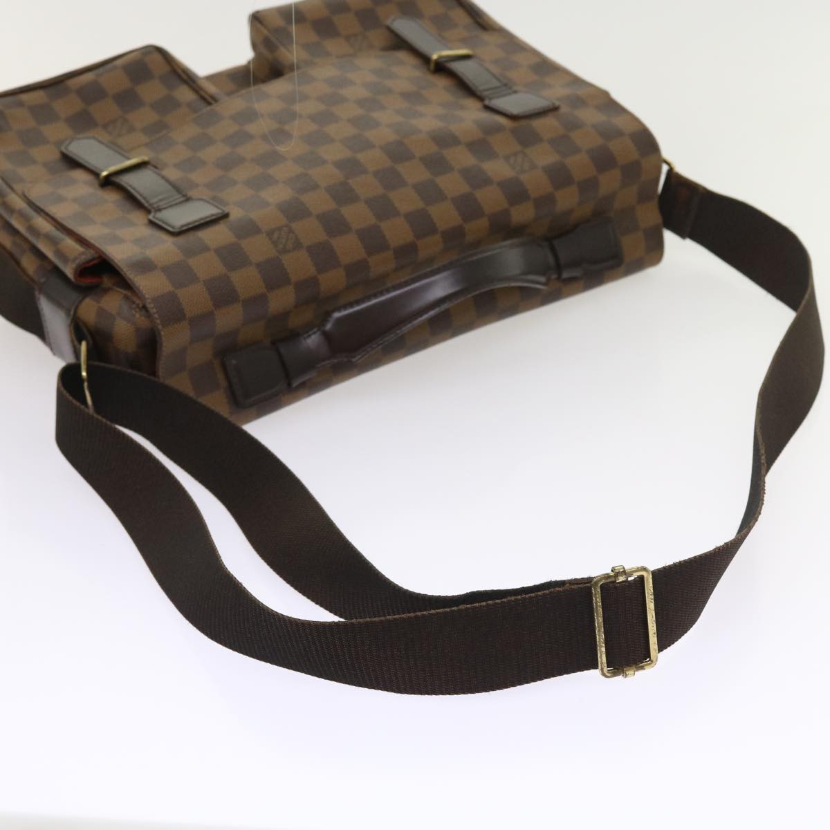 LOUIS VUITTON Damier Ebene Broadway Shoulder Bag N42270 LV Auth ar10365B