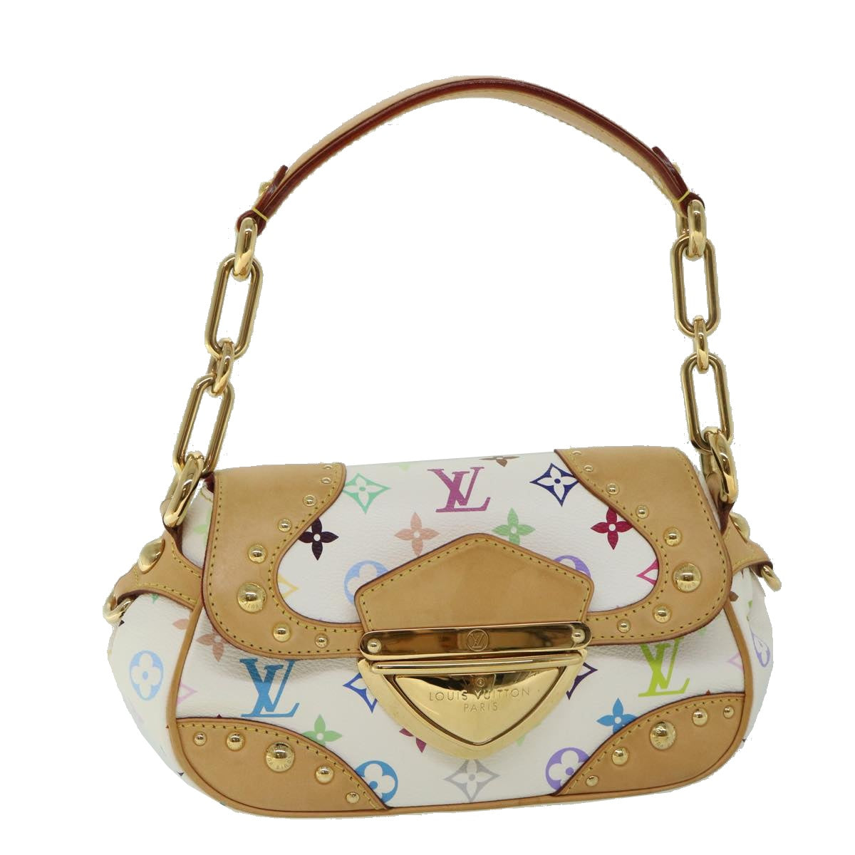 LOUIS VUITTON Monogram Multicolor Marilyn Shoulder Bag M40127 LV Auth ar10366A