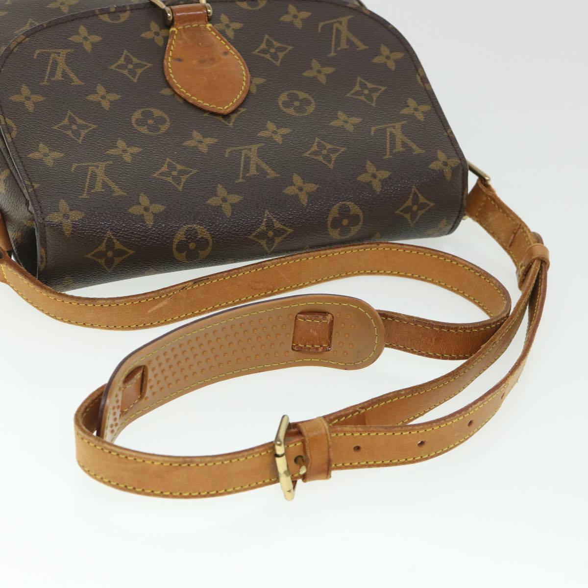 LOUIS VUITTON Monogram Saint Cloud GM Shoulder Bag M51242 LV Auth ar10372B