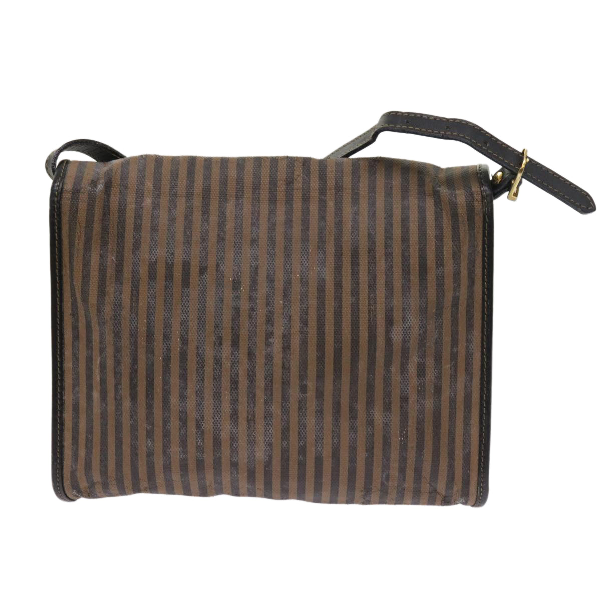 FENDI Pecan Canvas Shoulder Bag Brown Auth ar10375B - 0