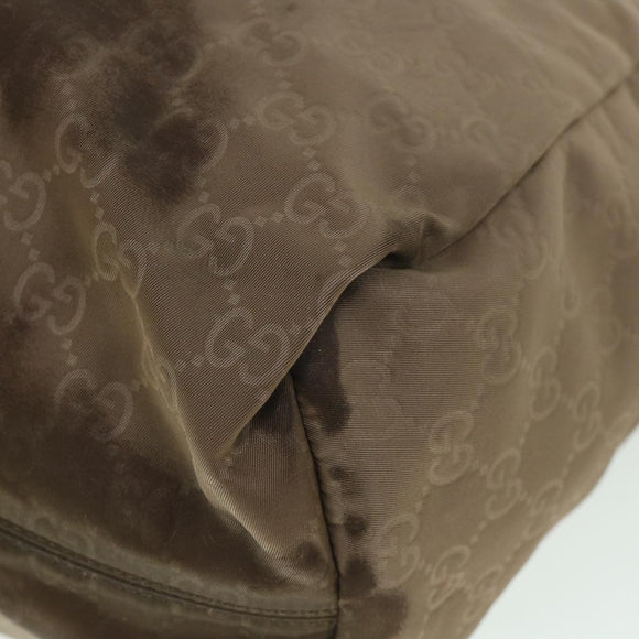 GUCCI GG Canvas Tote Bag Brown 282439 Auth ar10393