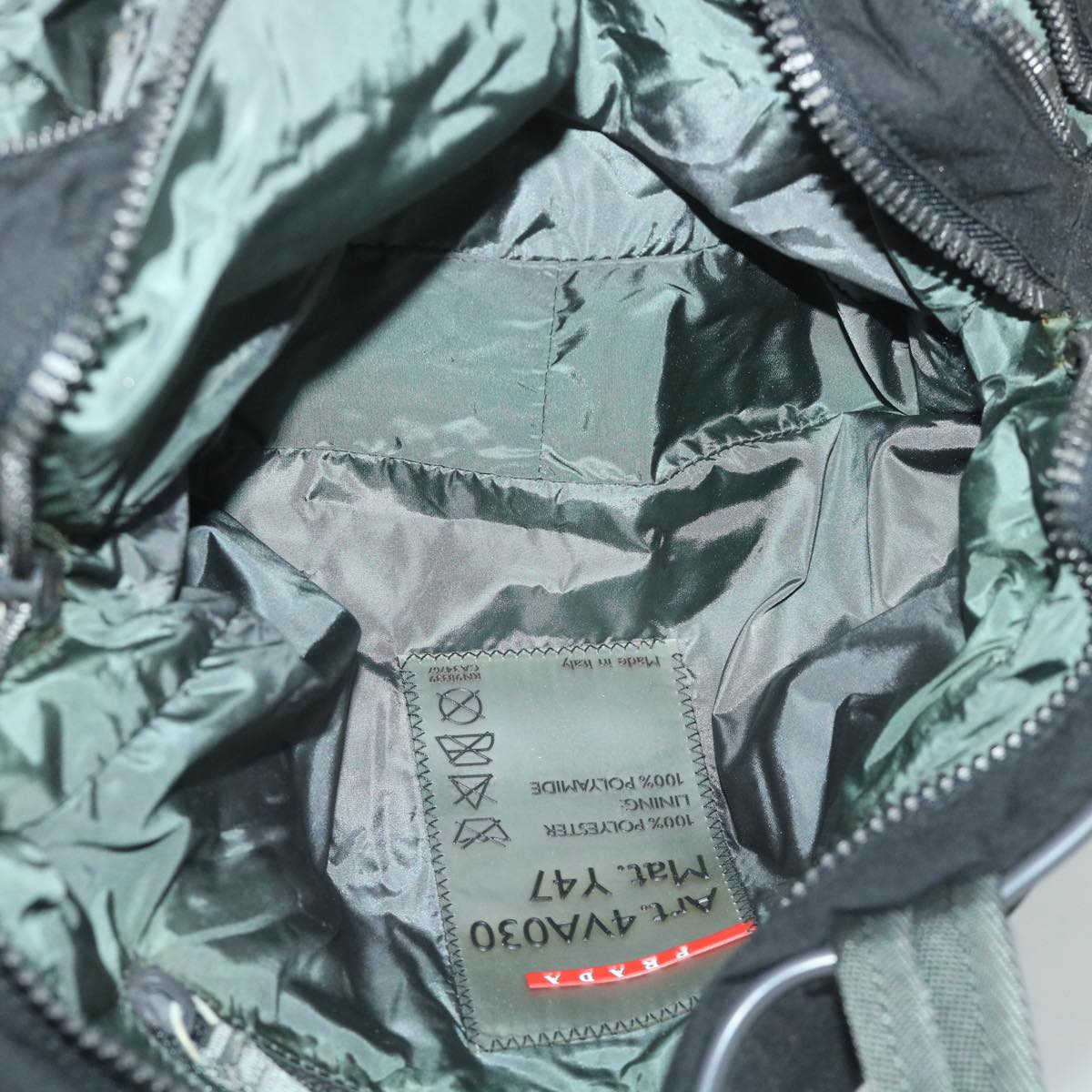 PRADA Sports Hand Bag Nylon Black Auth ar10399
