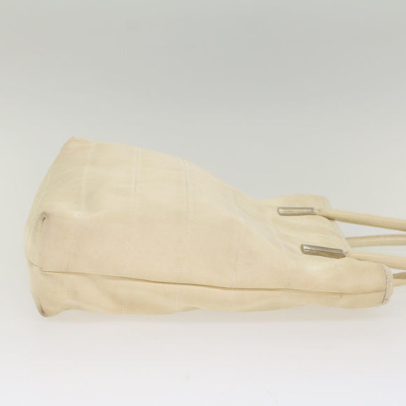 GUCCI Tote Bag Nylon White 002 2123 0458 Auth ar10405