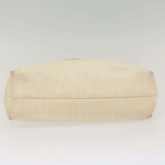 GUCCI Tote Bag Nylon White 002 2123 0458 Auth ar10405