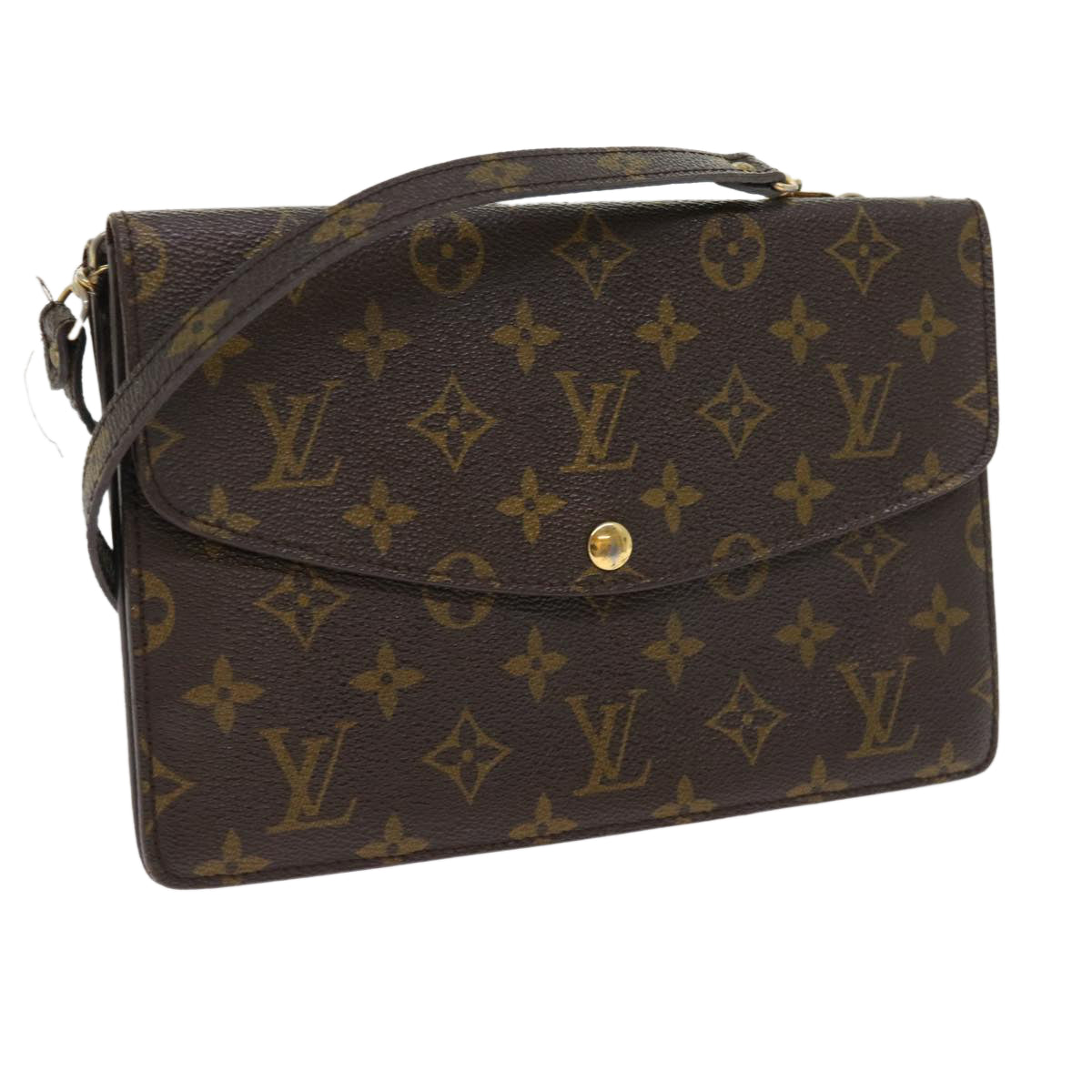 LOUIS VUITTON Monogram Double Rabat Shoulder Bag M51815 LV Auth ar10429