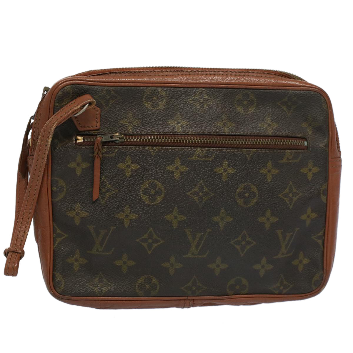 LOUIS VUITTON Monogram Pochette Sports Clutch Bag No.183 LV Auth ar10431