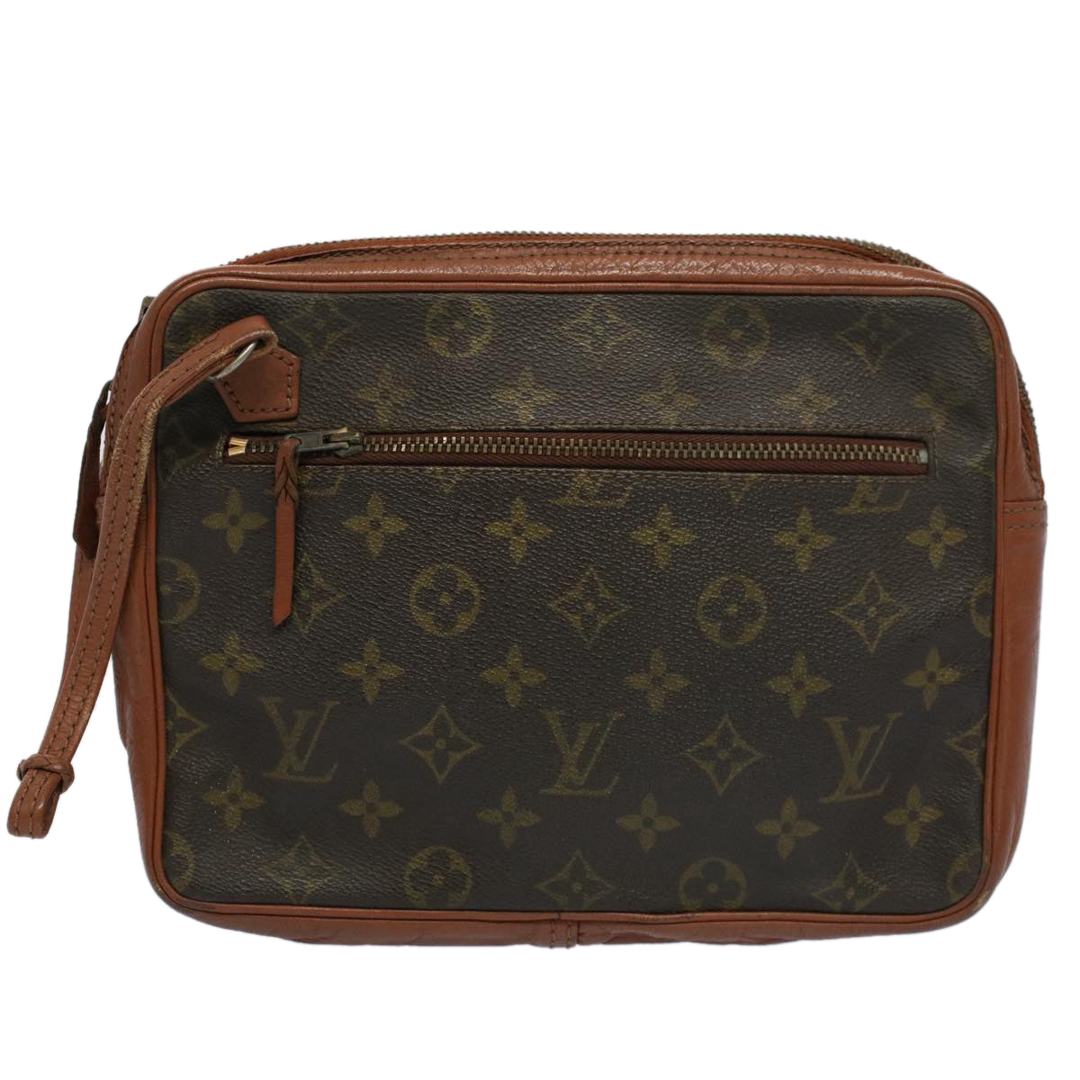 LOUIS VUITTON Monogram Pochette Sports Clutch Bag No.183 LV Auth ar10431