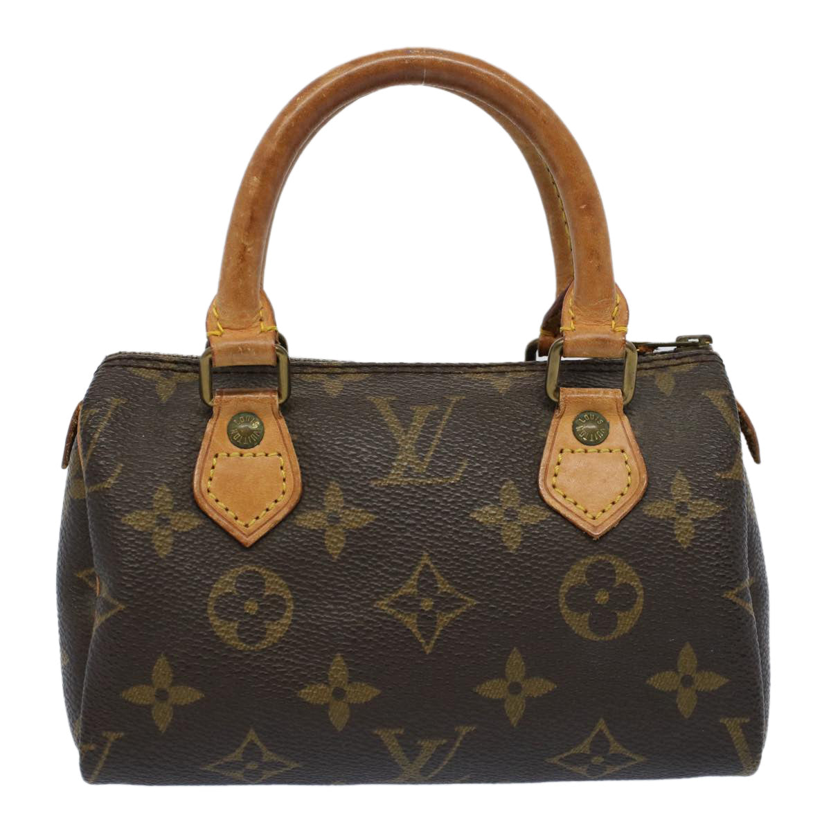 LOUIS VUITTON Monogram Mini Speedy Hand Bag M41534 LV Auth ar10434