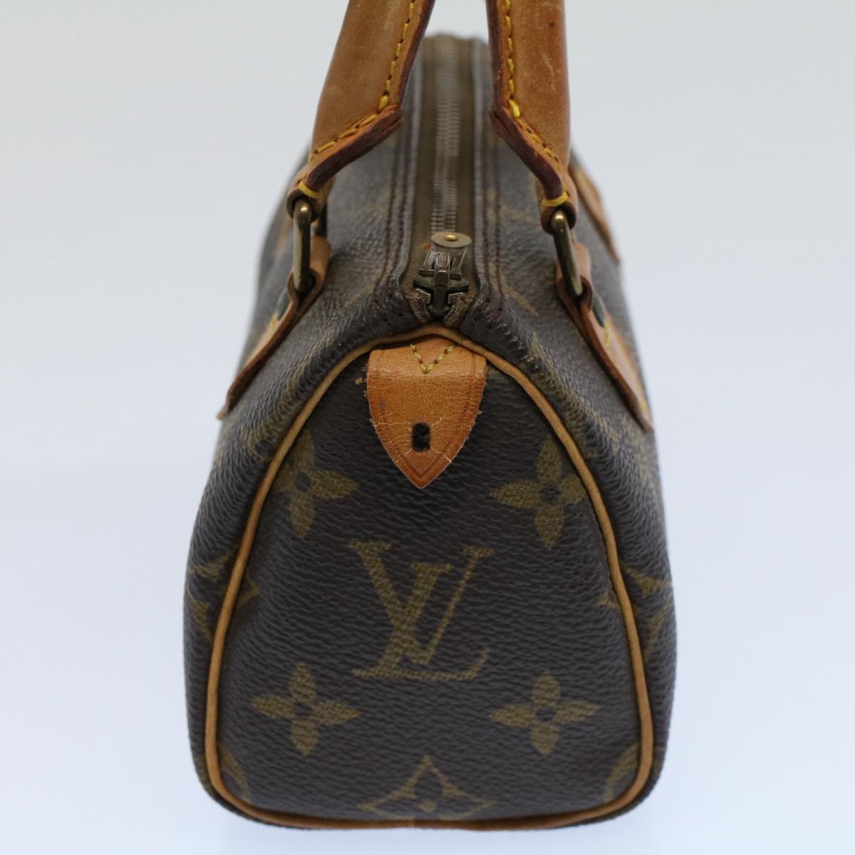 LOUIS VUITTON Monogram Mini Speedy Hand Bag M41534 LV Auth ar10434