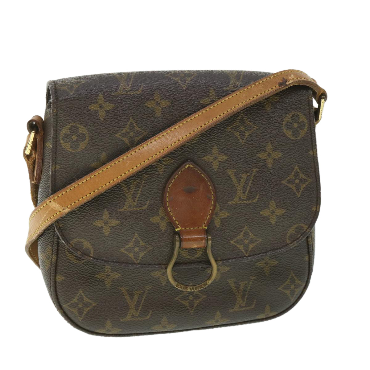 LOUIS VUITTON Monogram Saint Cloud MM Shoulder Bag M51243 LV Auth ar10461