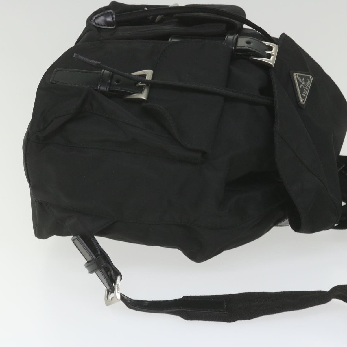 PRADA Backpack Nylon Black Auth ar10462