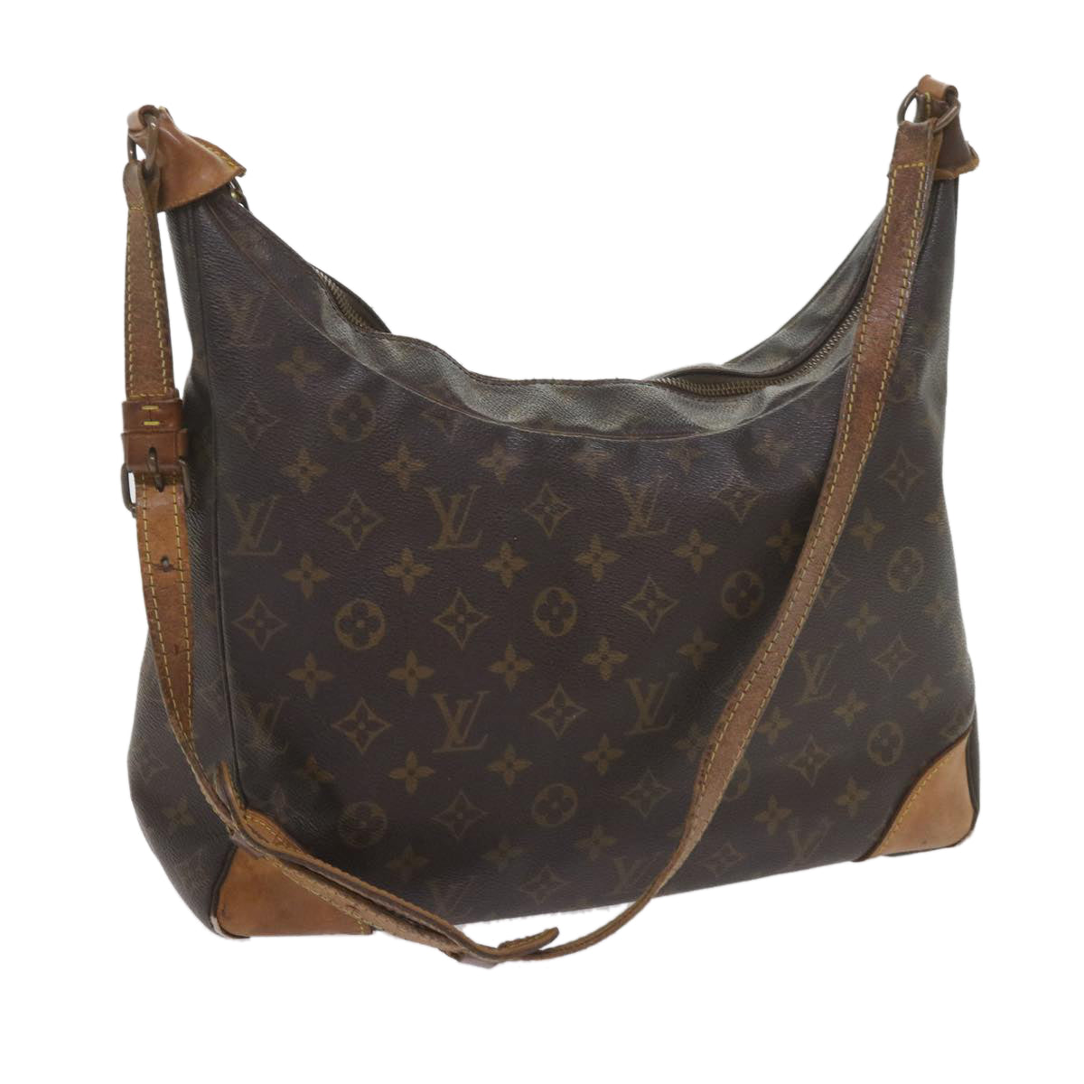 LOUIS VUITTON Monogram Boulogne 35 Shoulder Bag M51260 LV Auth ar10463