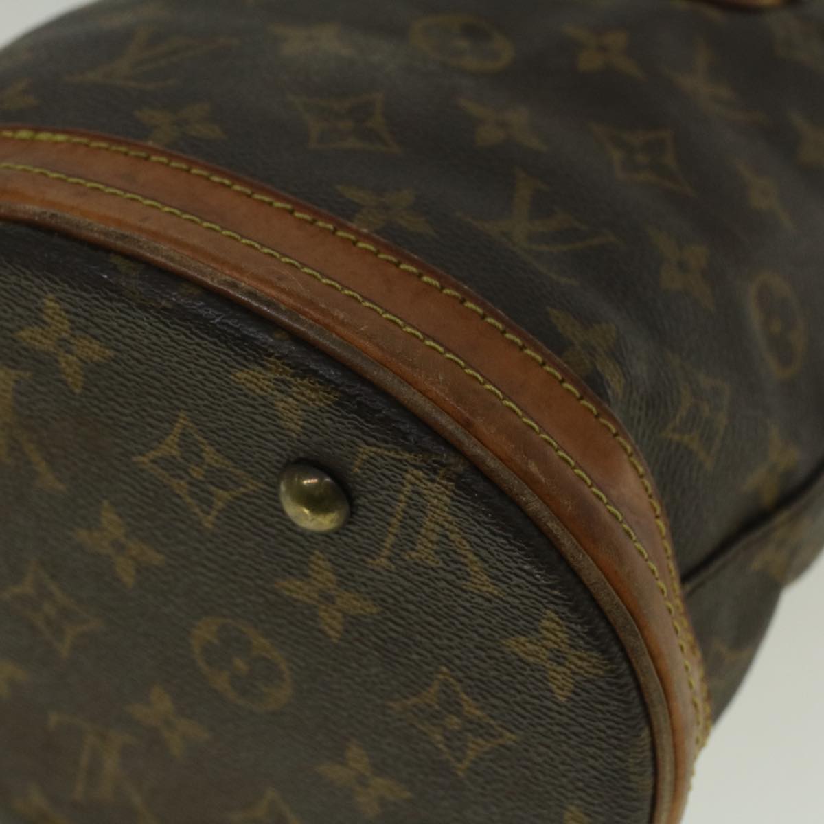 LOUIS VUITTON Monogram Bucket PM Shoulder Bag M42238 LV Auth ar10472