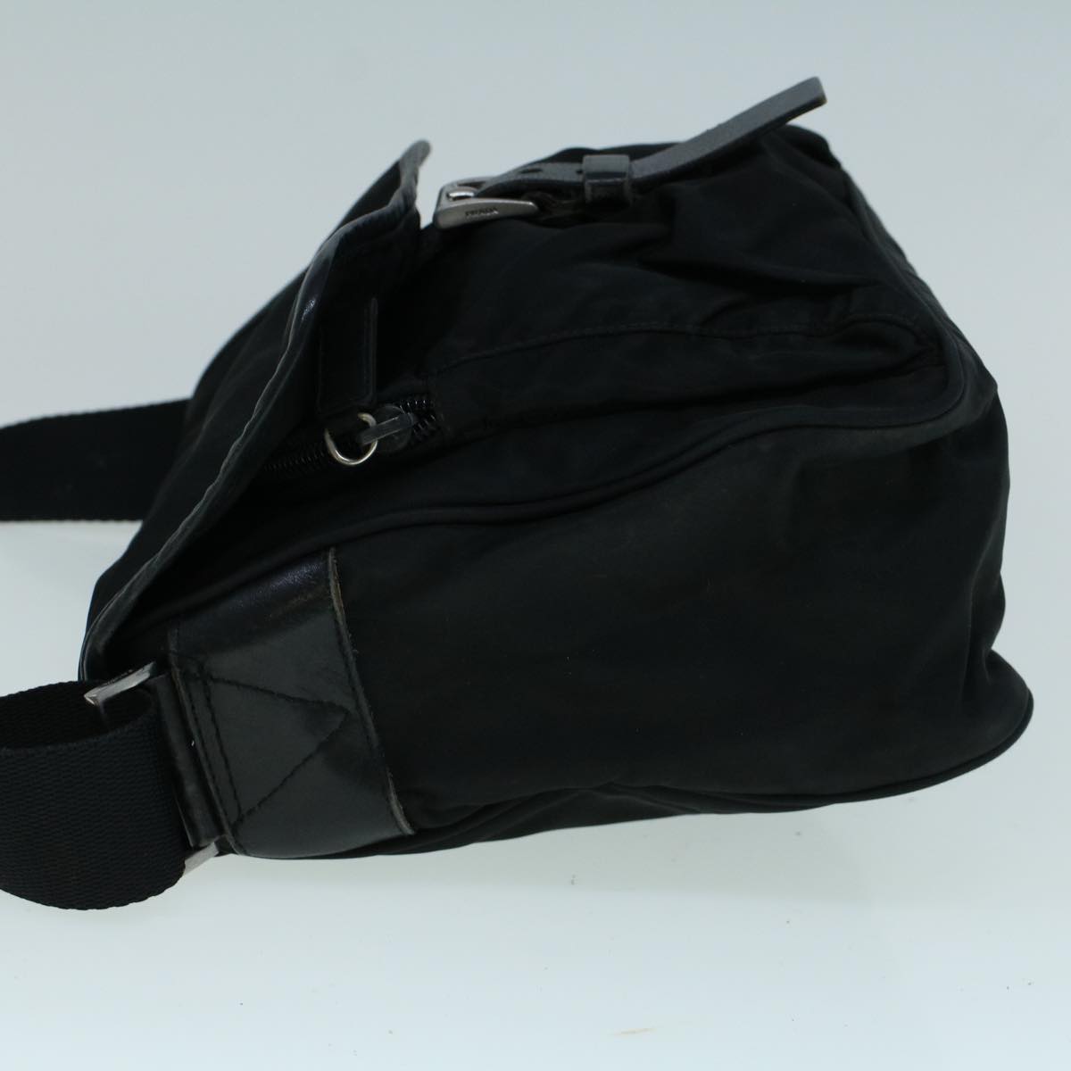 PRADA Shoulder Bag Nylon Black Auth ar10478