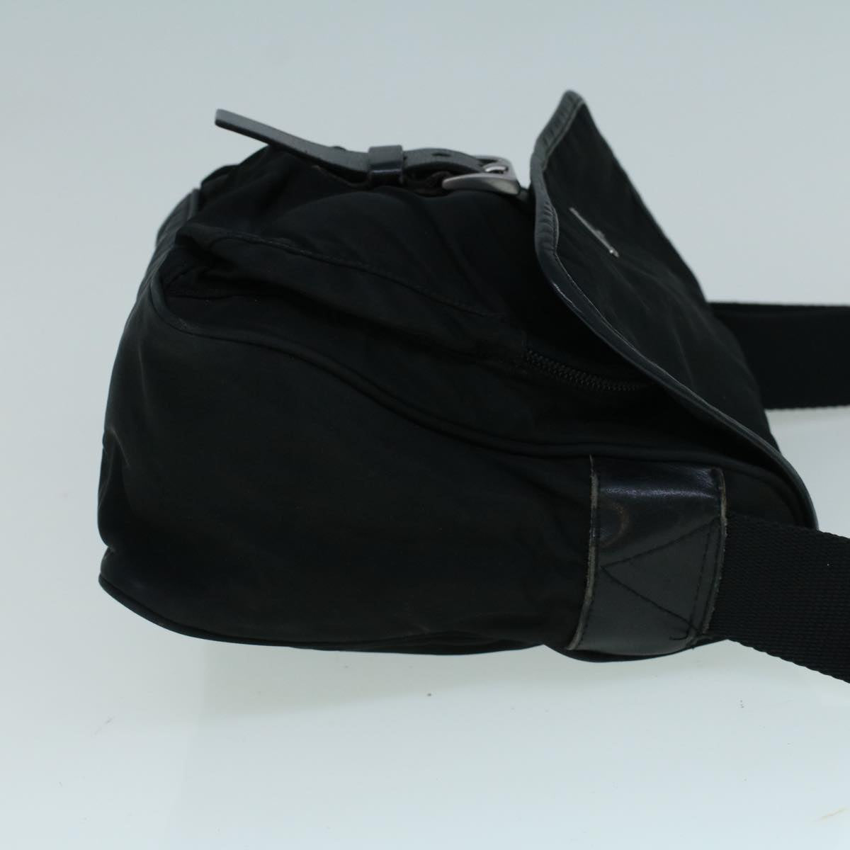 PRADA Shoulder Bag Nylon Black Auth ar10478