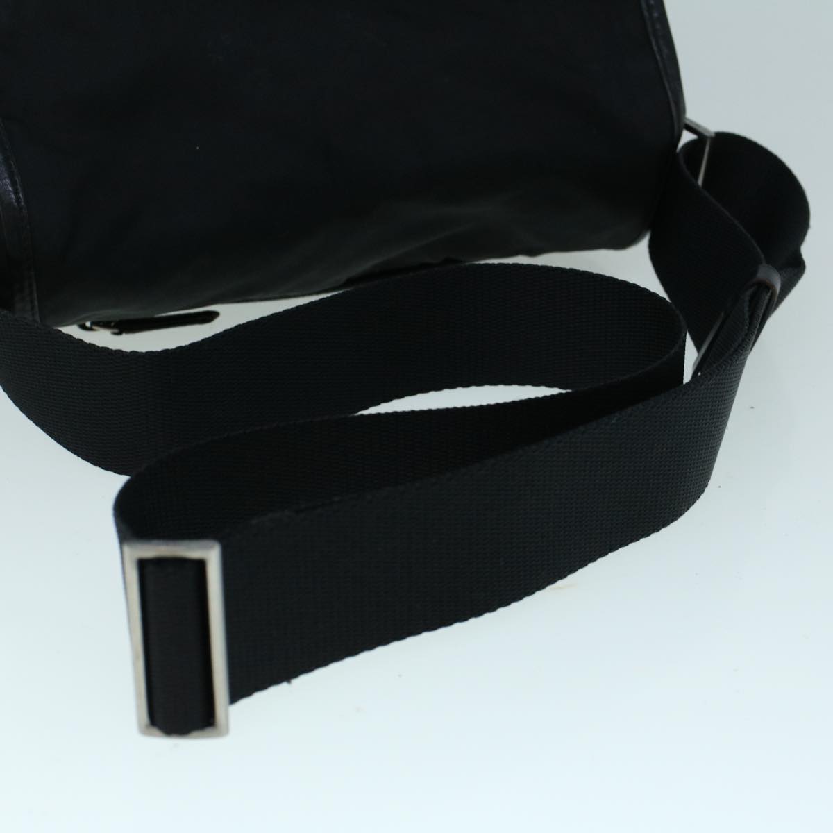 PRADA Shoulder Bag Nylon Black Auth ar10478