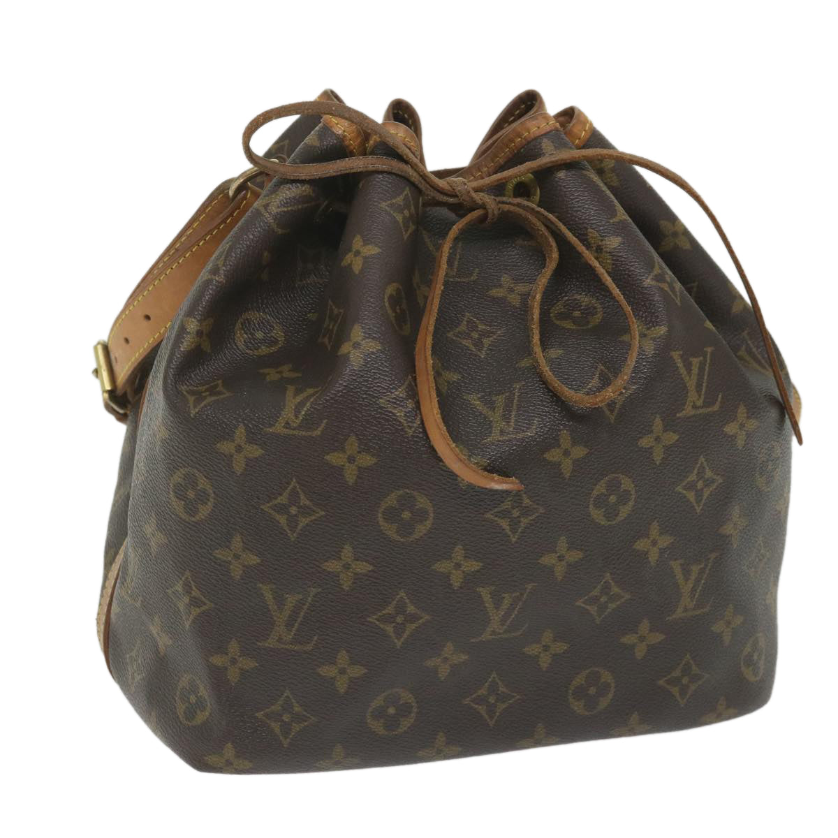 LOUIS VUITTON Monogram Petit Noe Shoulder Bag M42226 LV Auth ar10479