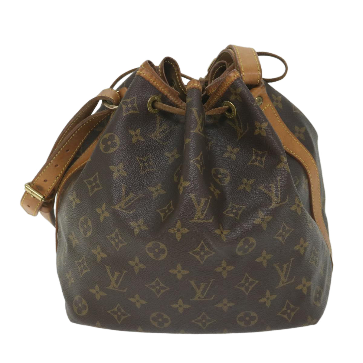 LOUIS VUITTON Monogram Petit Noe Shoulder Bag M42226 LV Auth ar10479