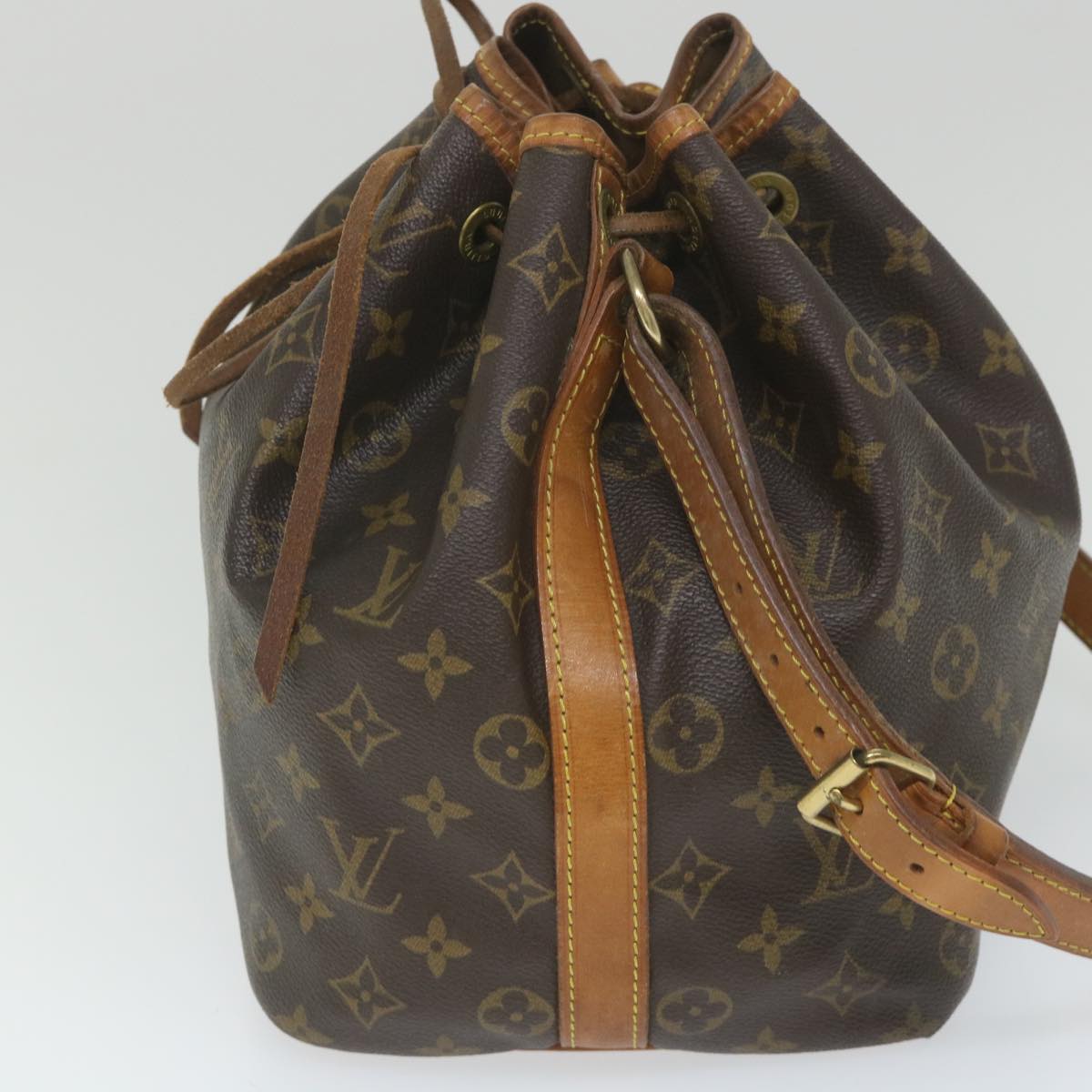 LOUIS VUITTON Monogram Petit Noe Shoulder Bag M42226 LV Auth ar10479