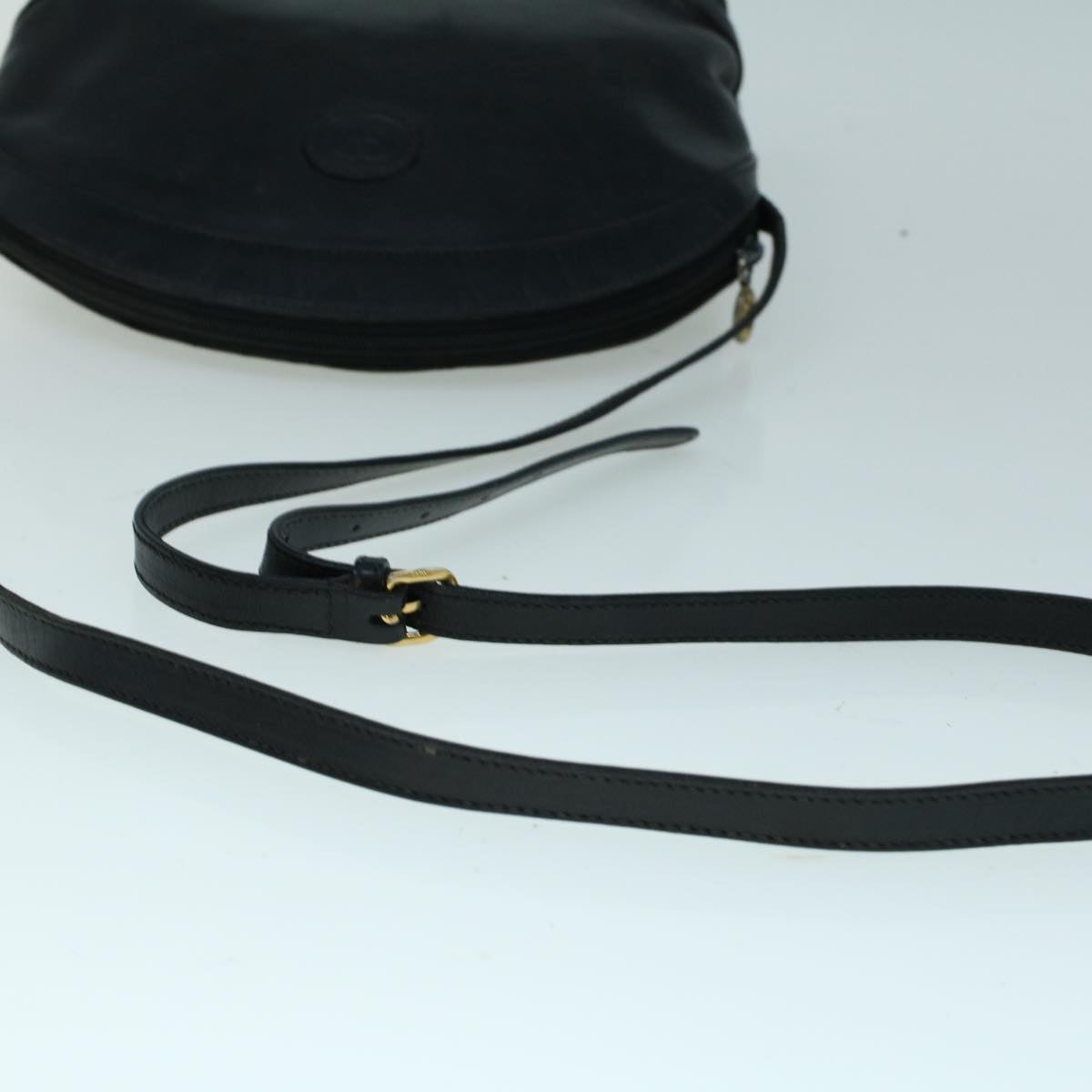 GUCCI Shoulder Bag Leather Black Auth ar10481