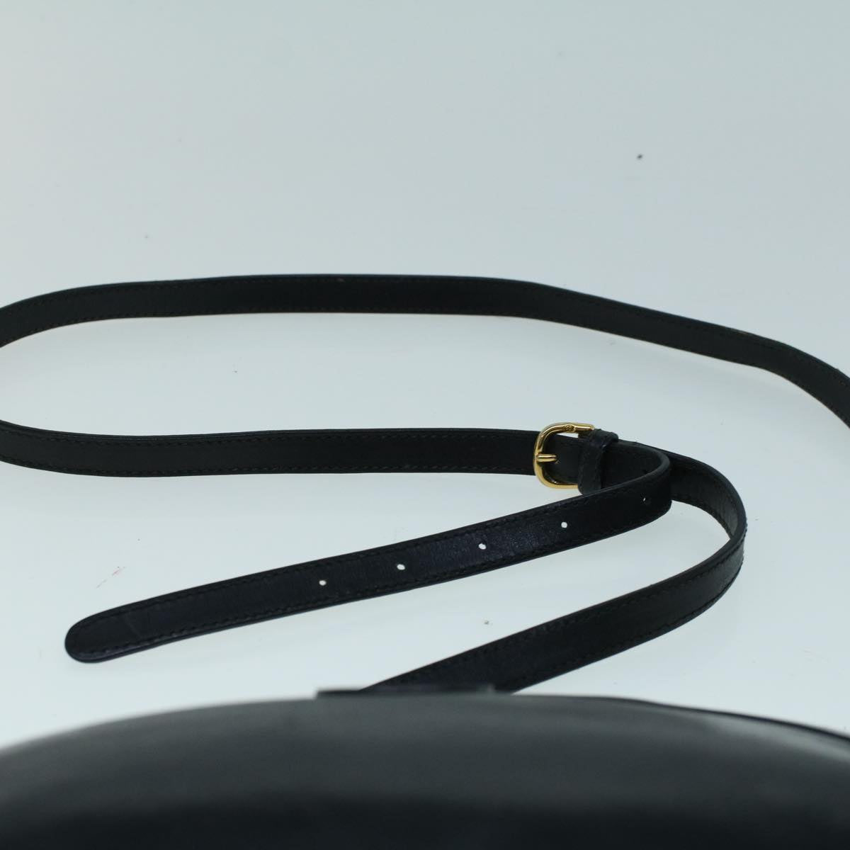 GUCCI Shoulder Bag Leather Black Auth ar10481