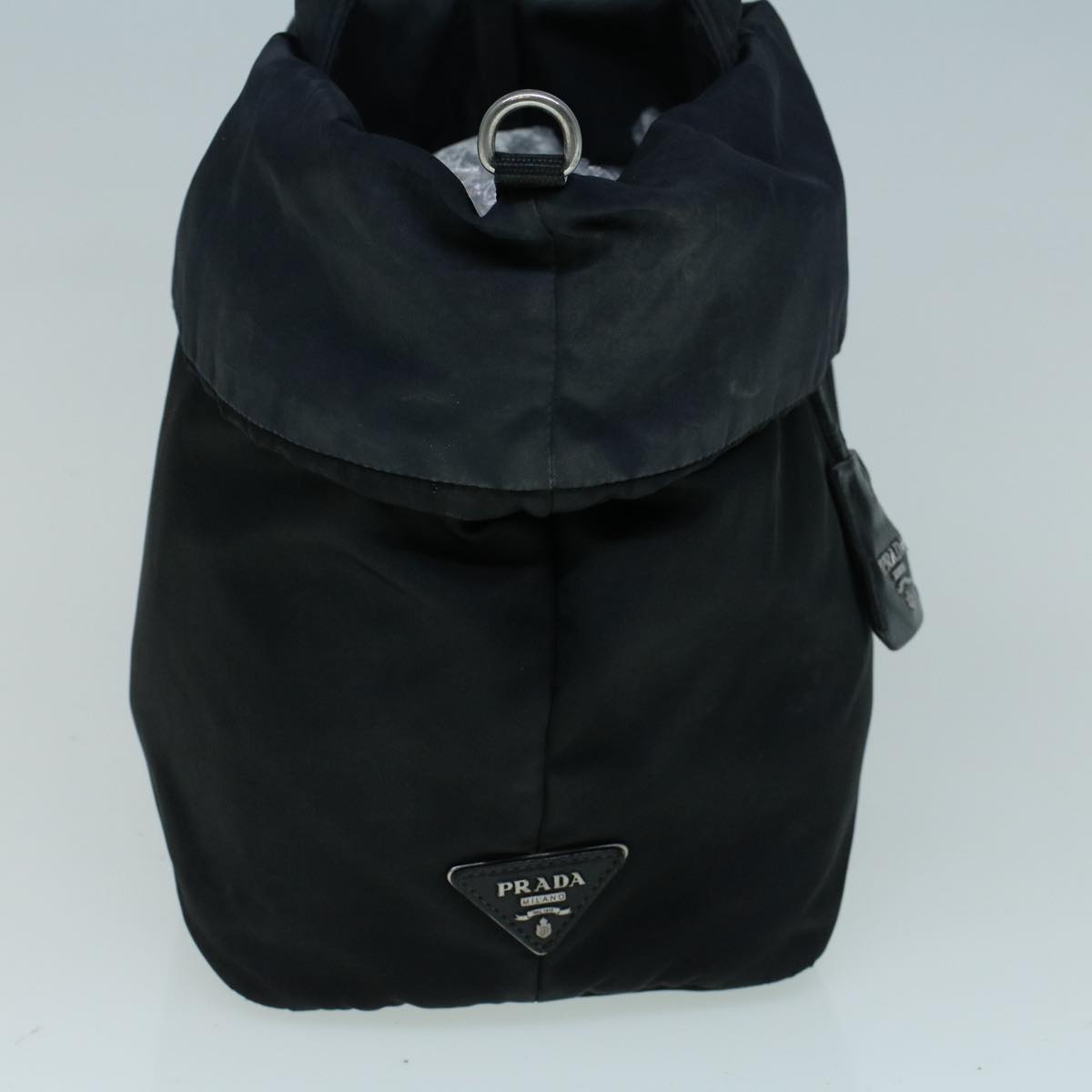 PRADA Tote Bag Nylon 2way Black Auth ar10485