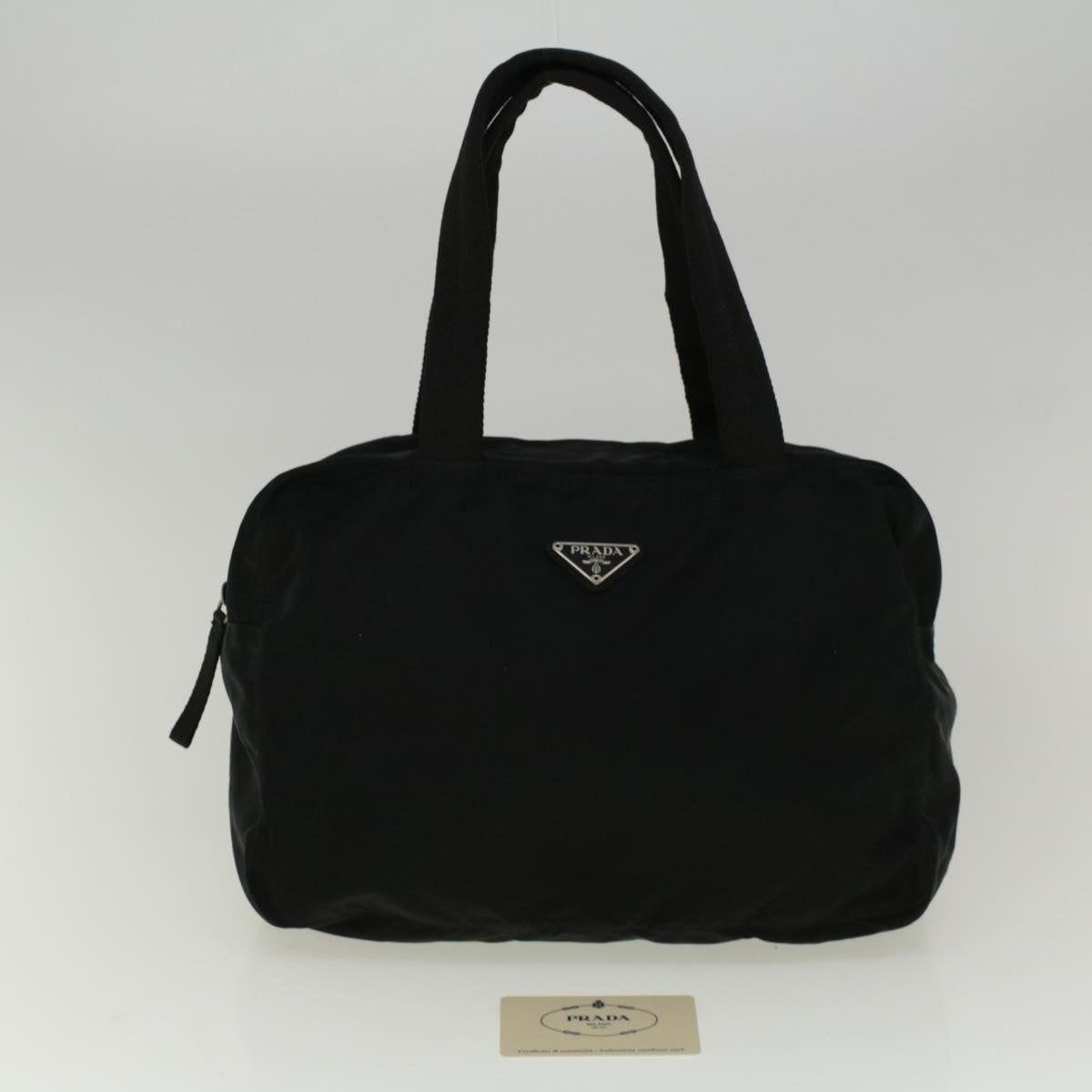 PRADA Shoulder Bag Nylon Black Auth ar10501