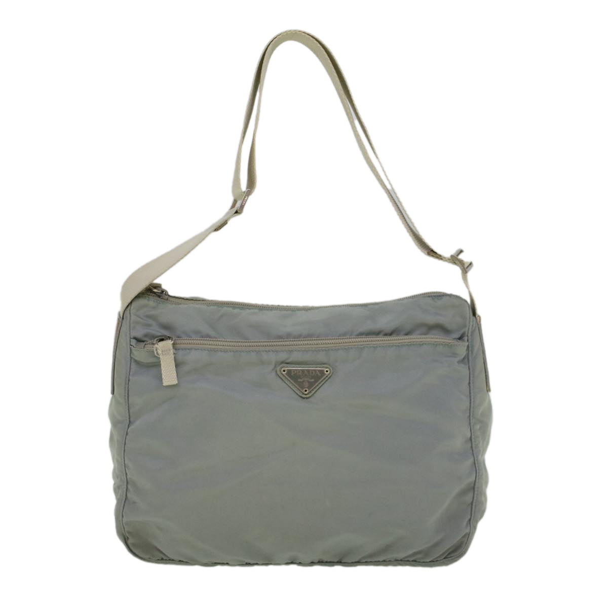 PRADA Shoulder Bag Nylon Blue Auth ar10502 - 0