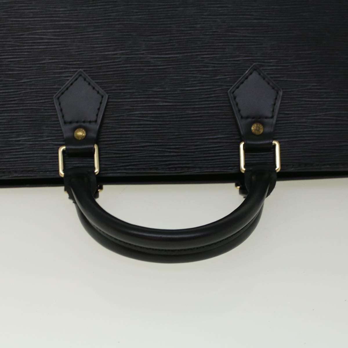 LOUIS VUITTON Epi Sac Triangle Hand Bag Black Noir M52092 LV Auth ar10525B