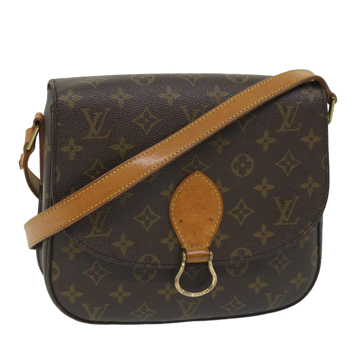 LOUIS VUITTON Monogram Saint Cloud GM Shoulder Bag M51242 LV Auth ar10530B