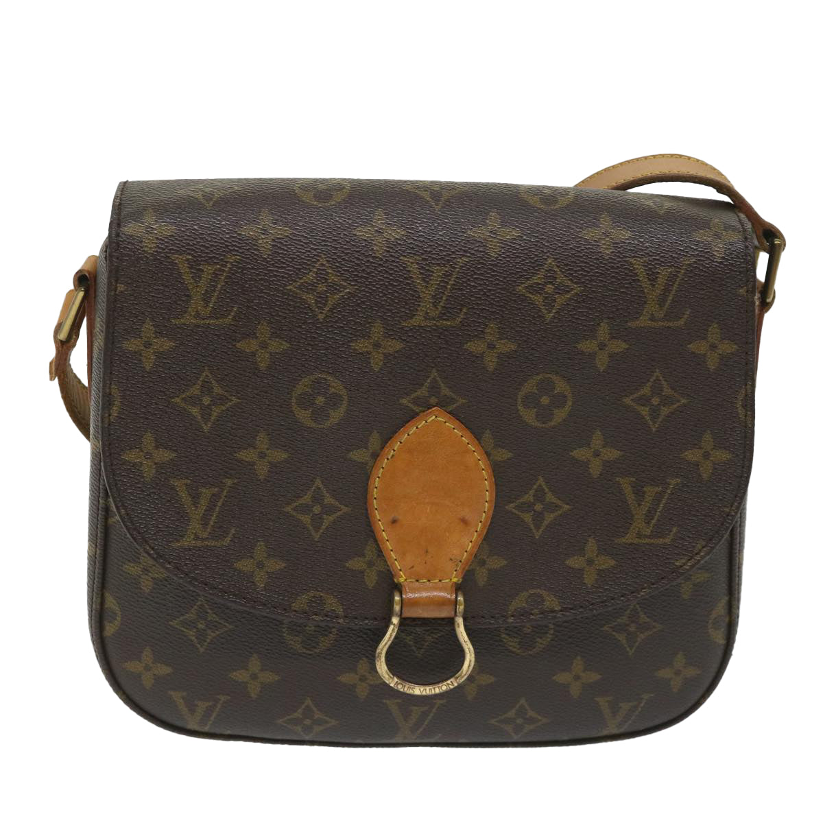 LOUIS VUITTON Monogram Saint Cloud GM Shoulder Bag M51242 LV Auth ar10530B