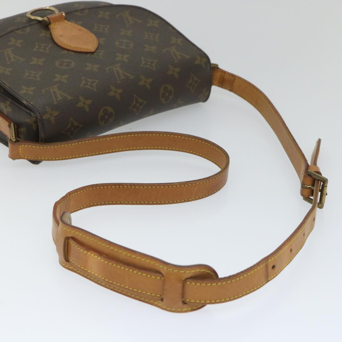 LOUIS VUITTON Monogram Saint Cloud GM Shoulder Bag M51242 LV Auth ar10530B