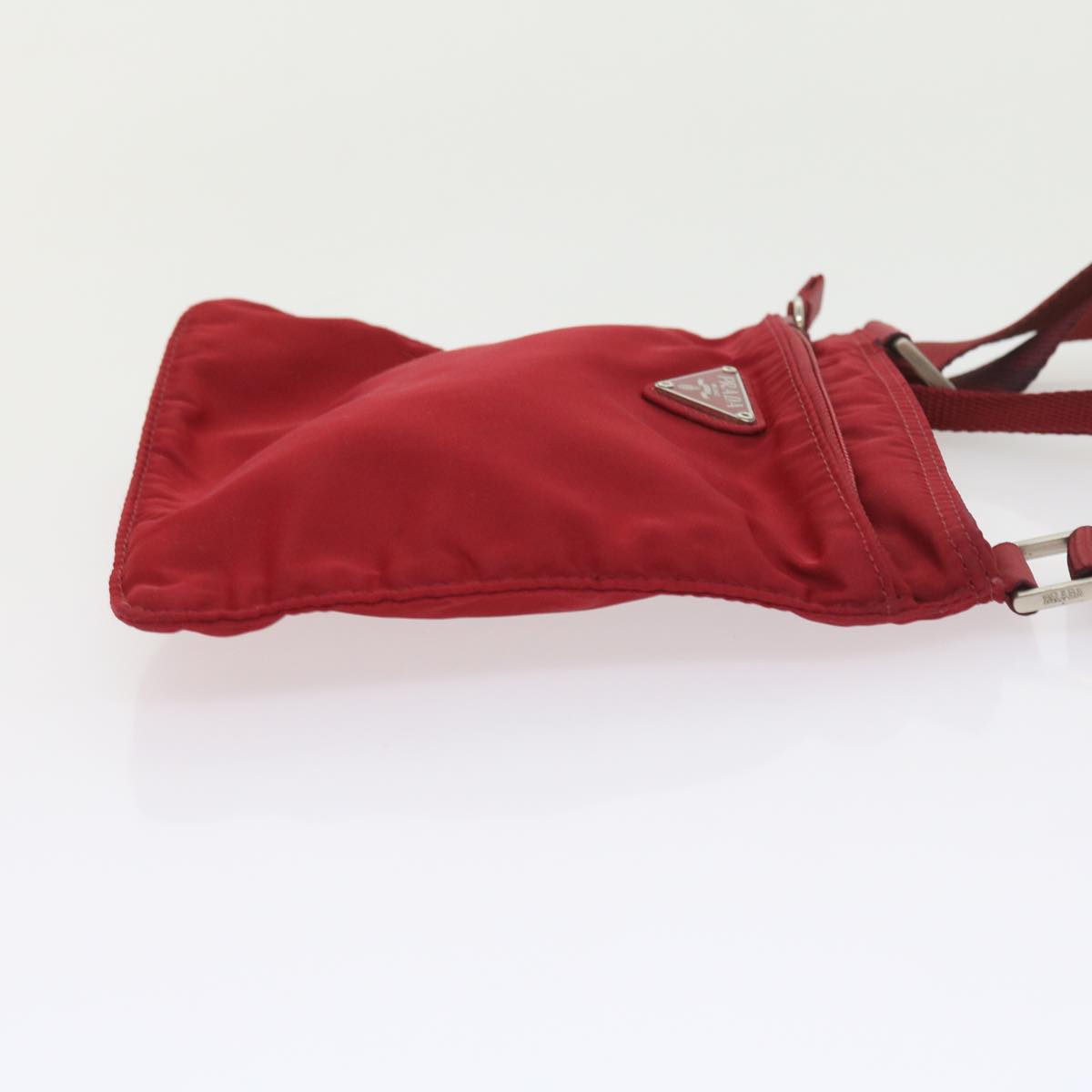 PRADA Shoulder Bag Nylon Red Auth ar10534B