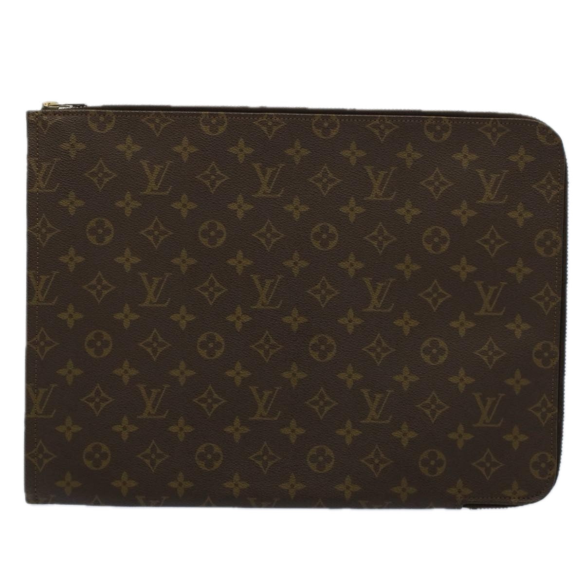 LOUIS VUITTON Monogram Poche Document Briefcase M53400 LV Auth ar10541B