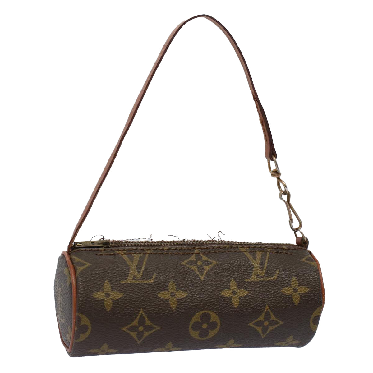 LOUIS VUITTON Monogram Papillon Pouch LV Auth ar10563B