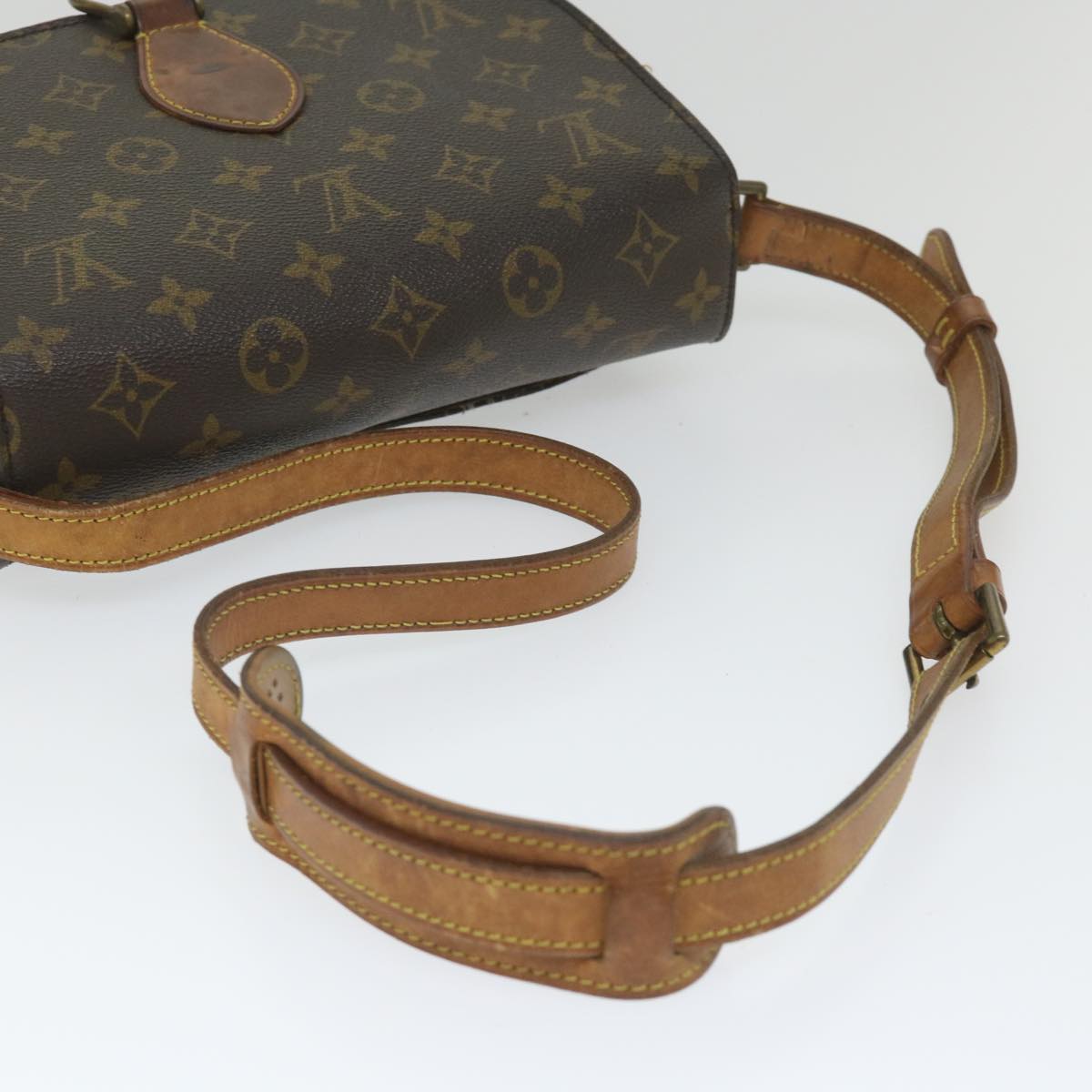 LOUIS VUITTON Monogram Saint Cloud GM Shoulder Bag M51242 LV Auth ar10568B