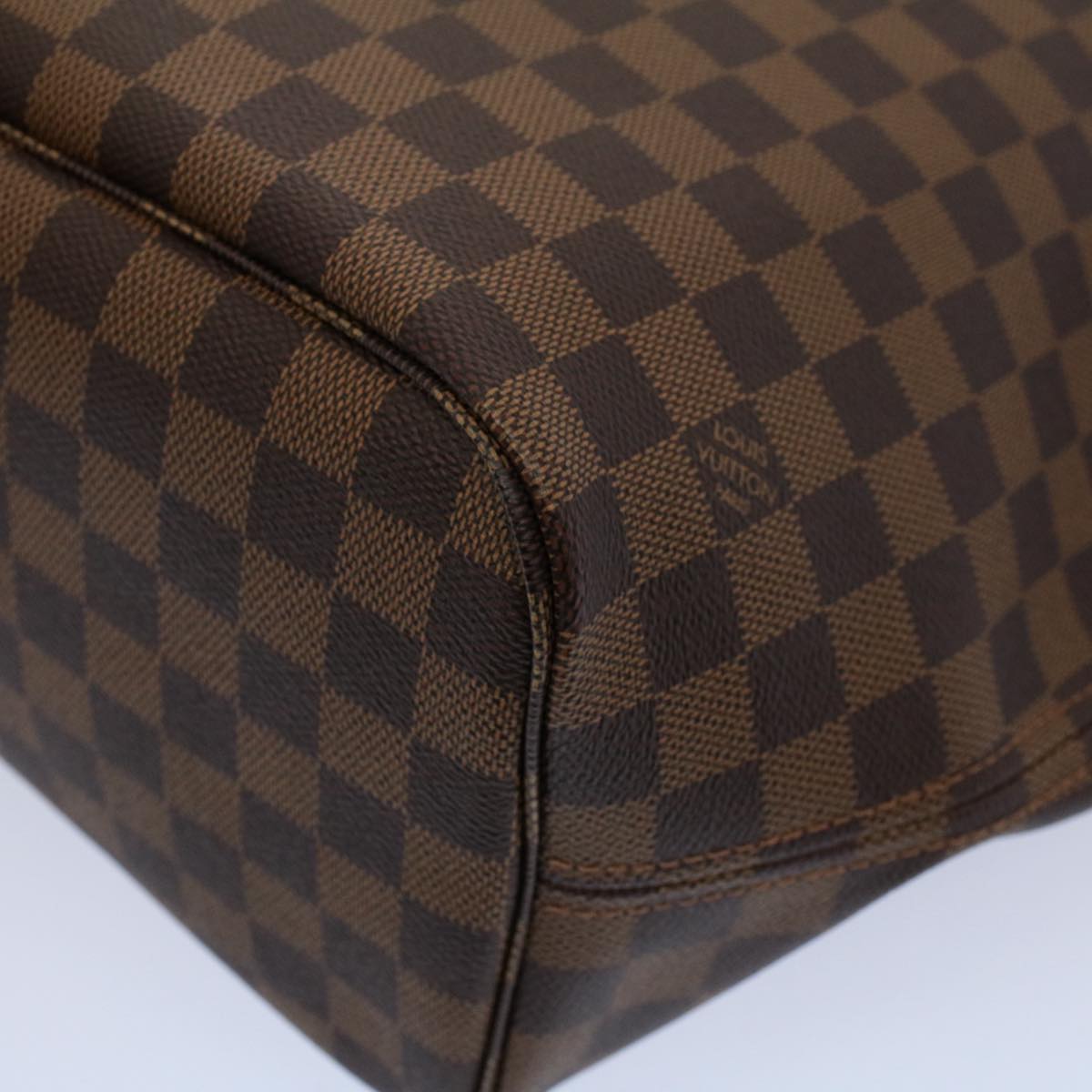 LOUIS VUITTON Damier Ebene Neverfull MM Tote Bag N51105 LV Auth ar10580S