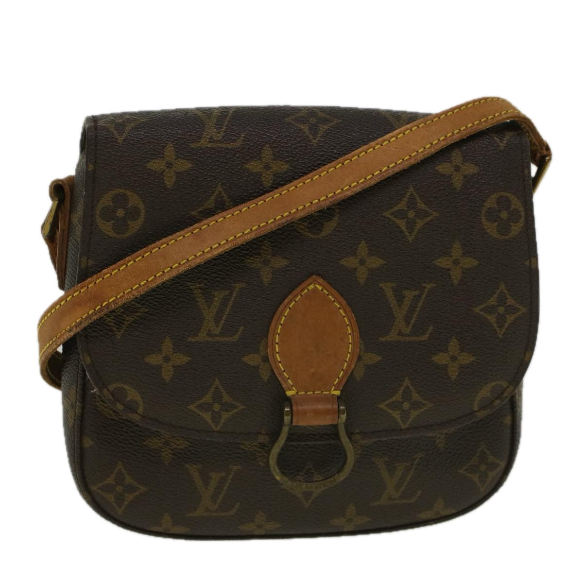 LOUIS VUITTON Monogram Saint Cloud MM Shoulder Bag M51243 LV Auth ar10586B