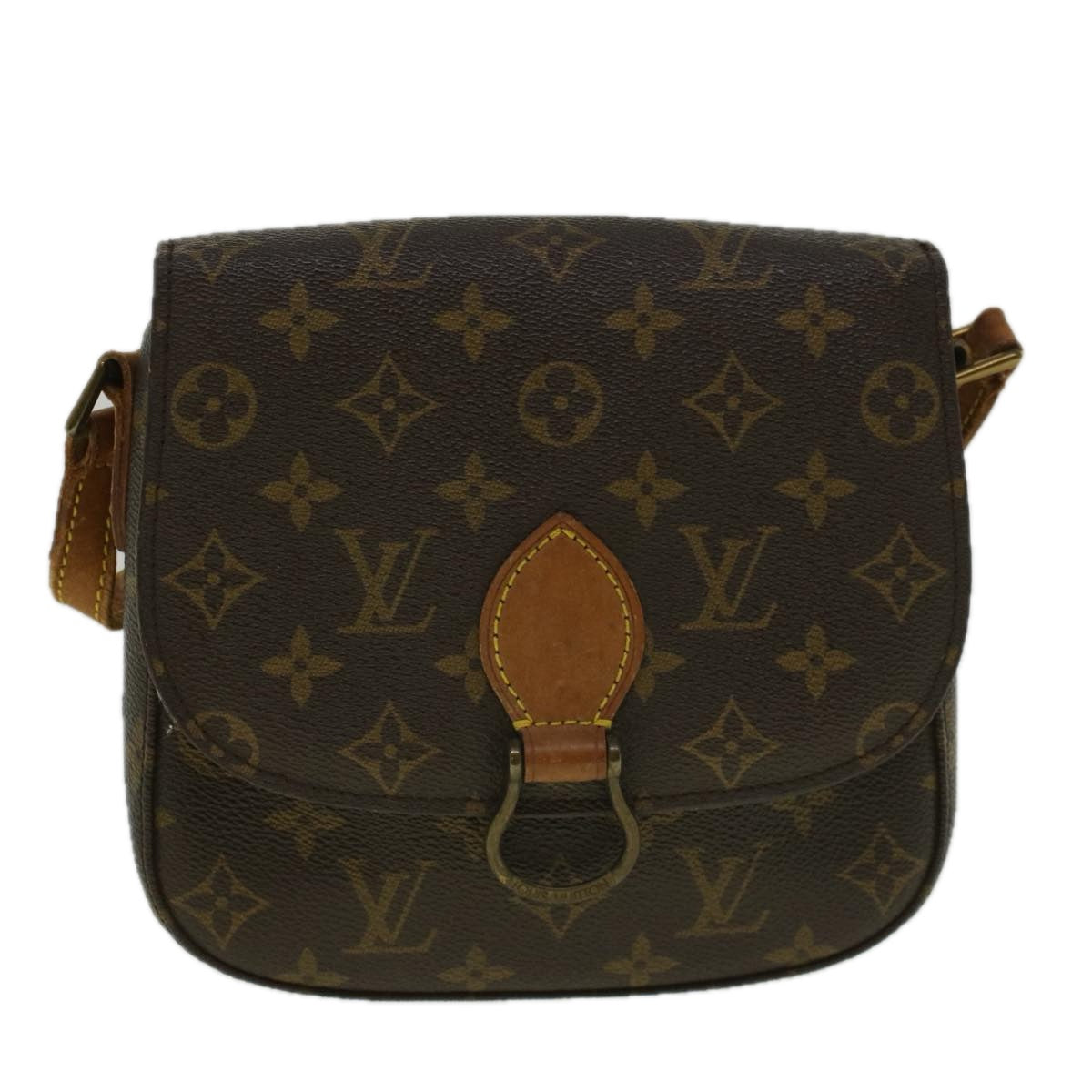 LOUIS VUITTON Monogram Saint Cloud MM Shoulder Bag M51243 LV Auth ar10586B