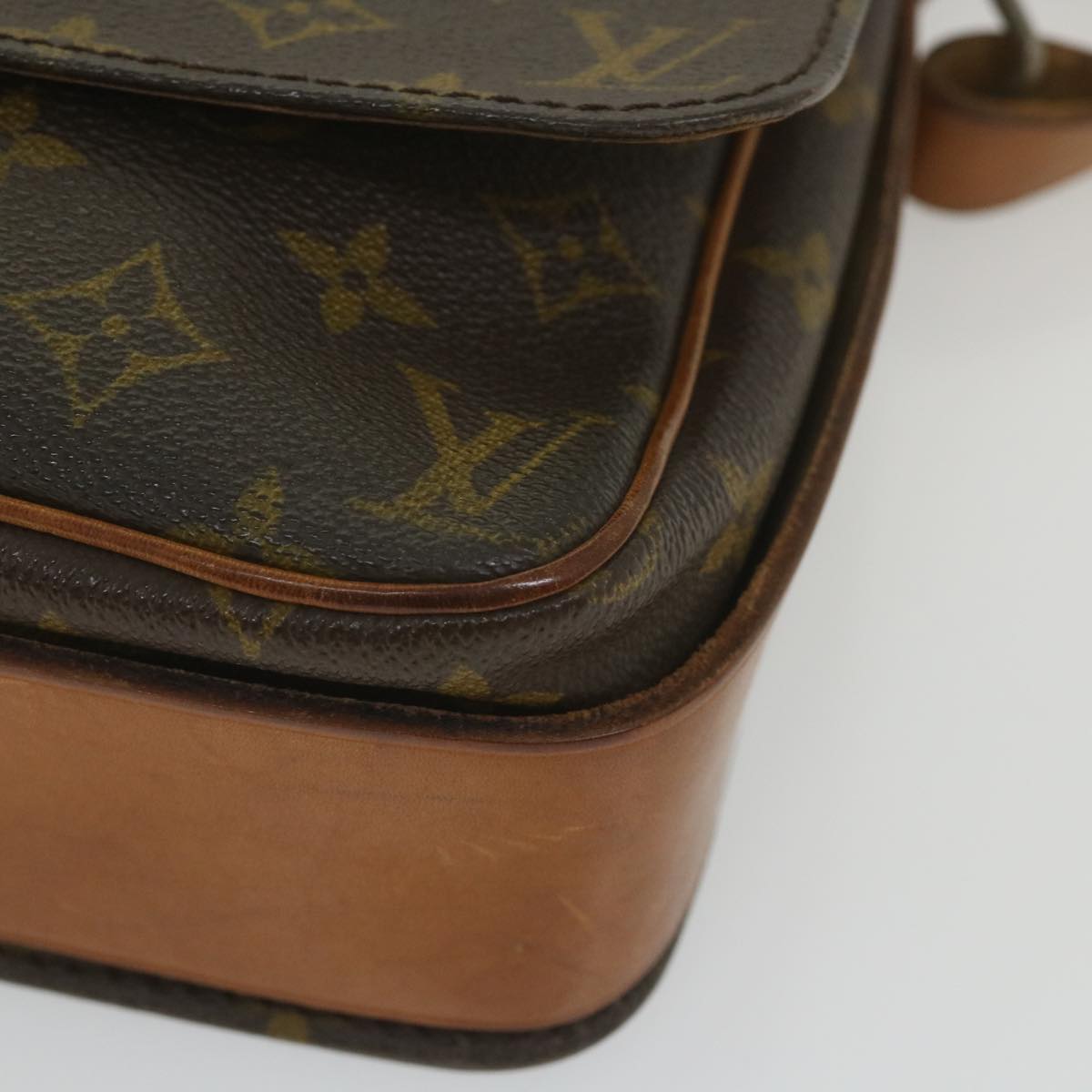 LOUIS VUITTON Monogram Cartouchiere GM Shoulder Bag Vintage M51252 Auth ar10588B