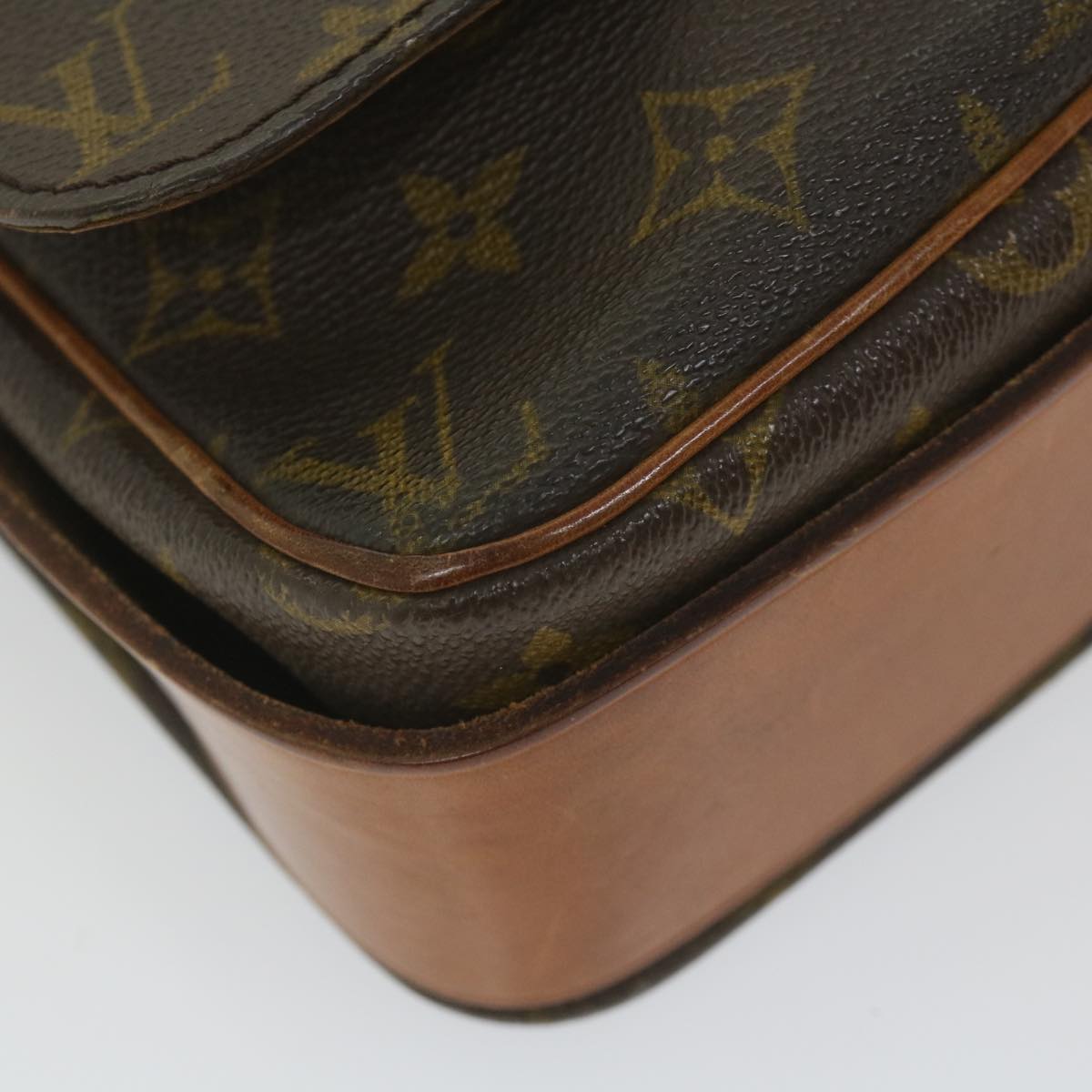 LOUIS VUITTON Monogram Cartouchiere GM Shoulder Bag Vintage M51252 Auth ar10588B