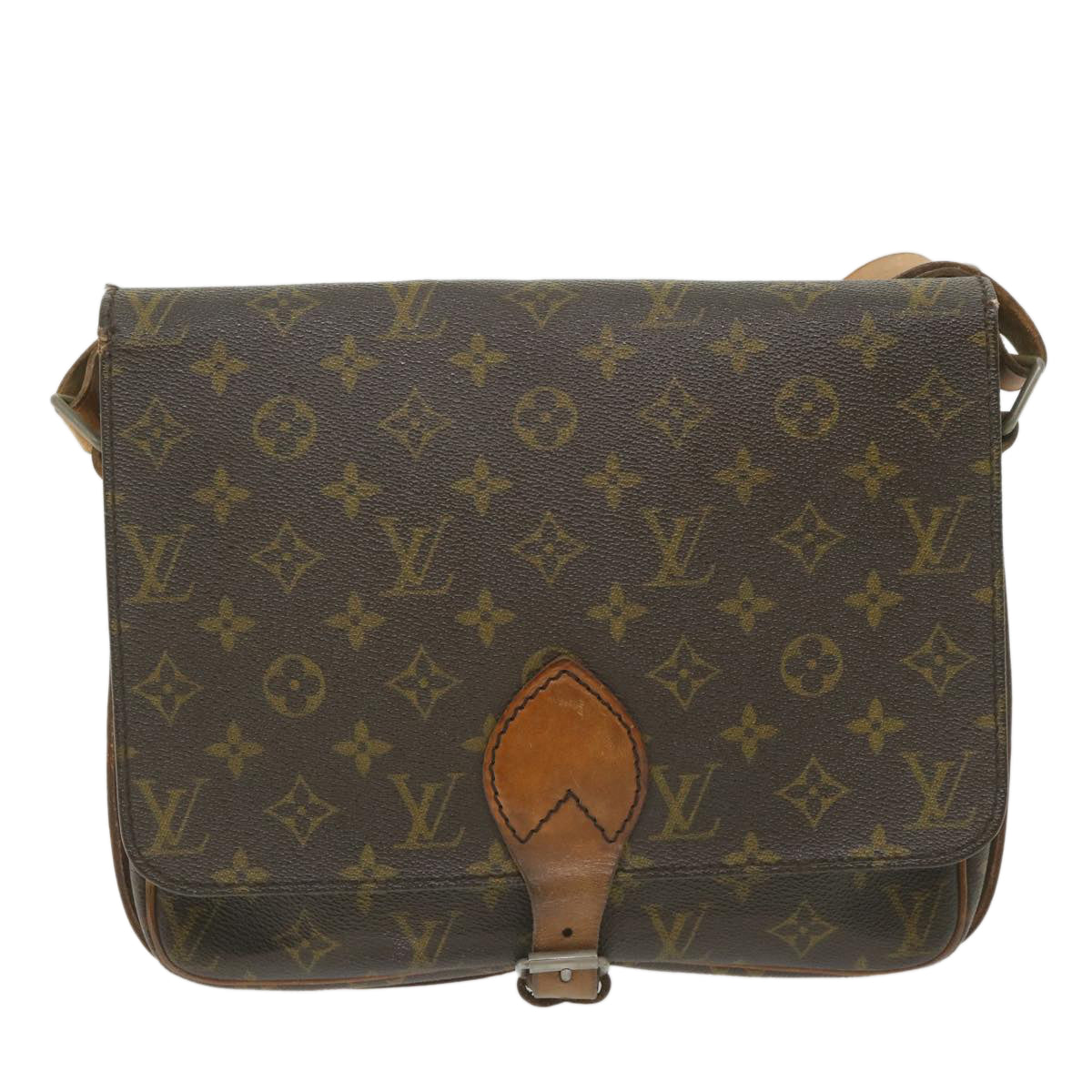 LOUIS VUITTON Monogram Cartouchiere GM Shoulder Bag Vintage M51252 Auth ar10588B