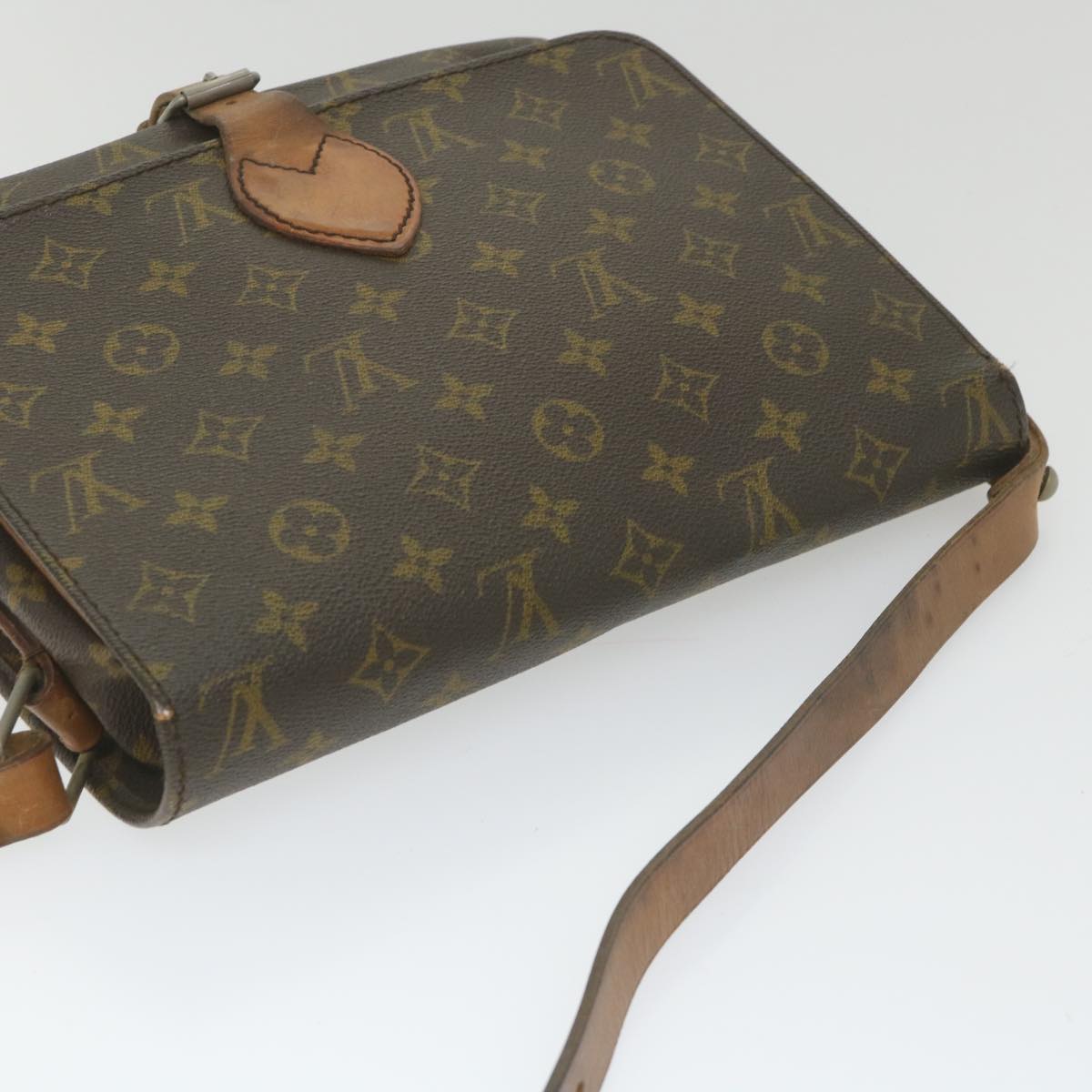 LOUIS VUITTON Monogram Cartouchiere GM Shoulder Bag Vintage M51252 Auth ar10588B