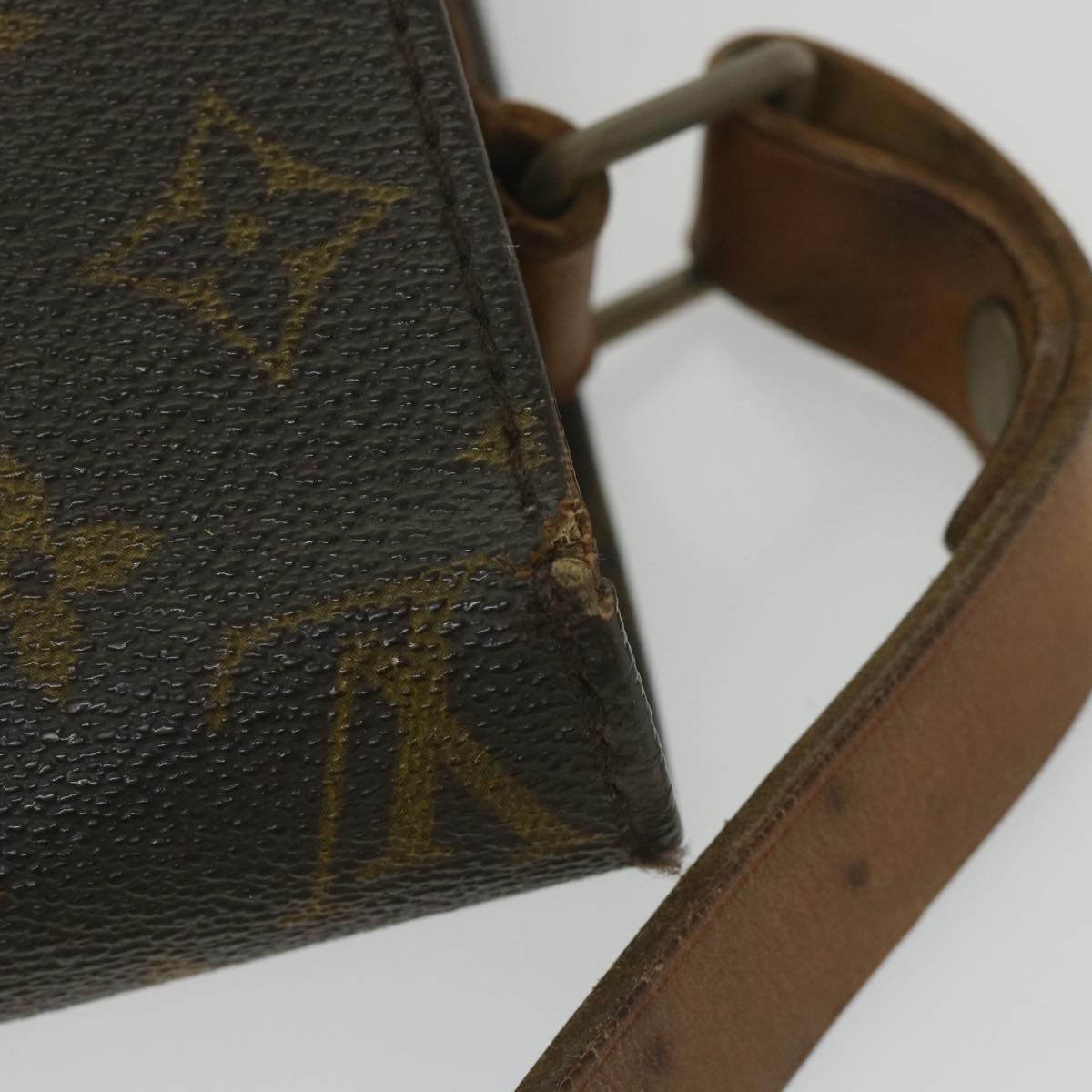 LOUIS VUITTON Monogram Cartouchiere GM Shoulder Bag Vintage M51252 Auth ar10588B