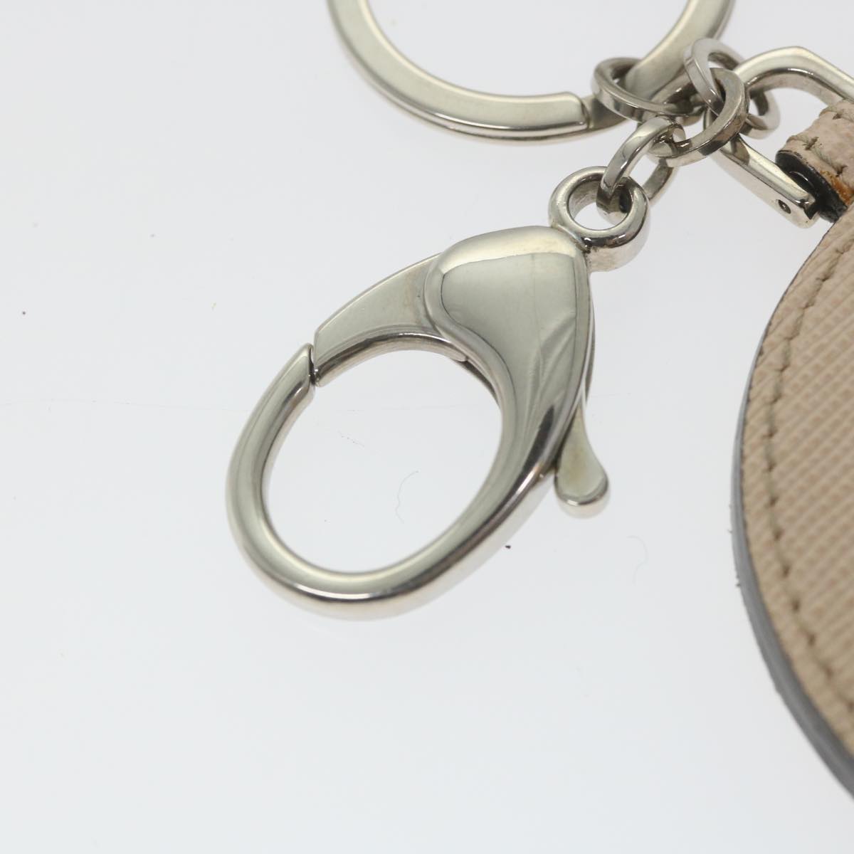 FENDI Key Ring Leather Pink Auth ar10597B