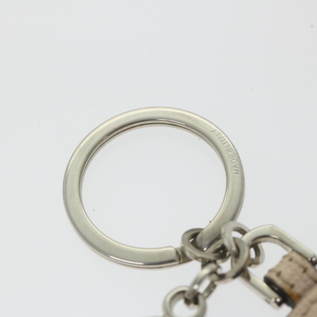 FENDI Key Ring Leather Pink Auth ar10597B