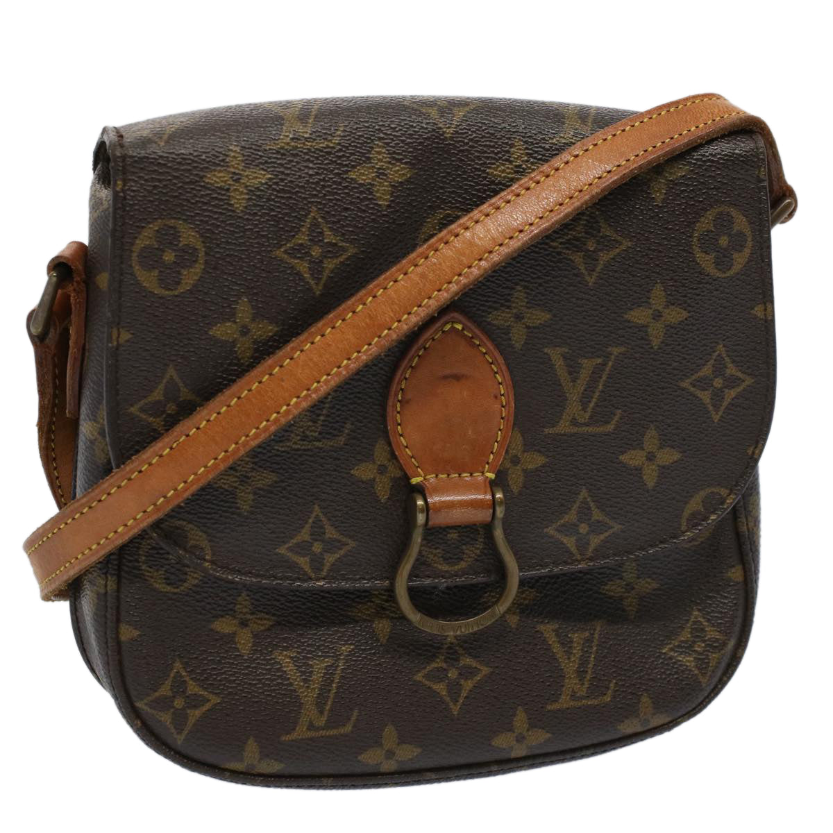 LOUIS VUITTON Monogram Saint Cloud MM Shoulder Bag M51243 LV Auth ar10598B